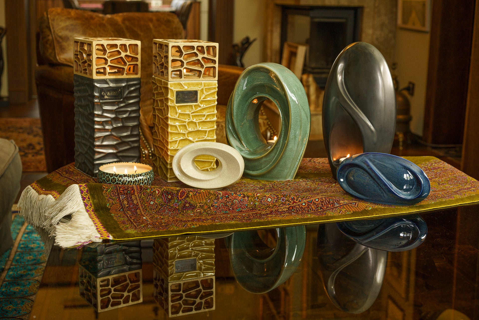 Handmade Cremation Urns for Ashes by Pulvis Art Urns. Cremation Memorials. Adult Urns