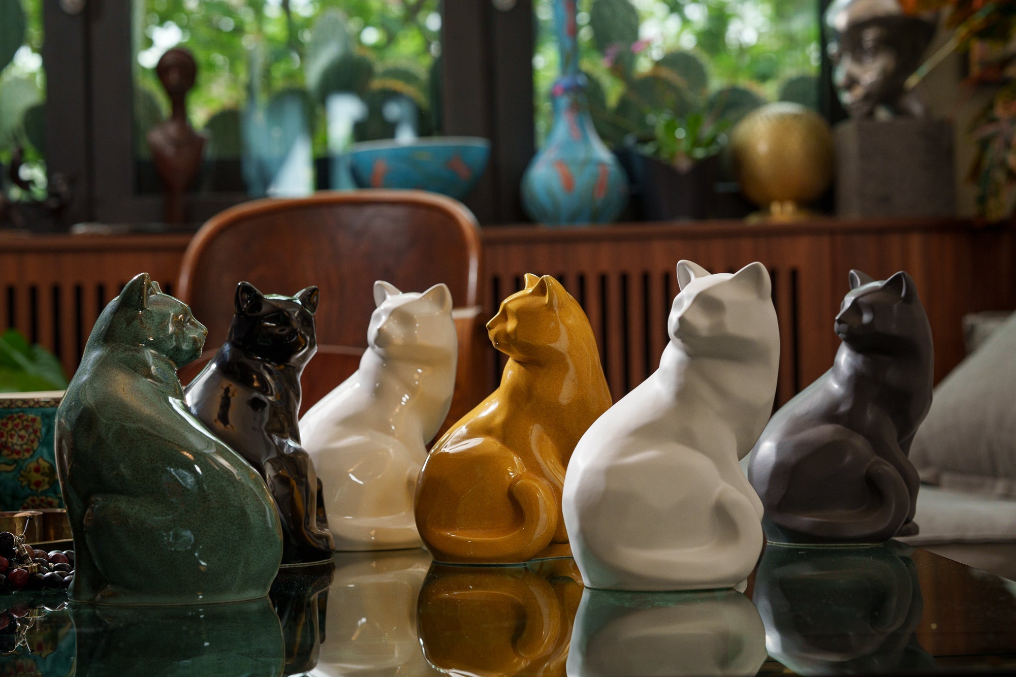 "Felix" Cat Cremation Urn - Pulvis Art Urns