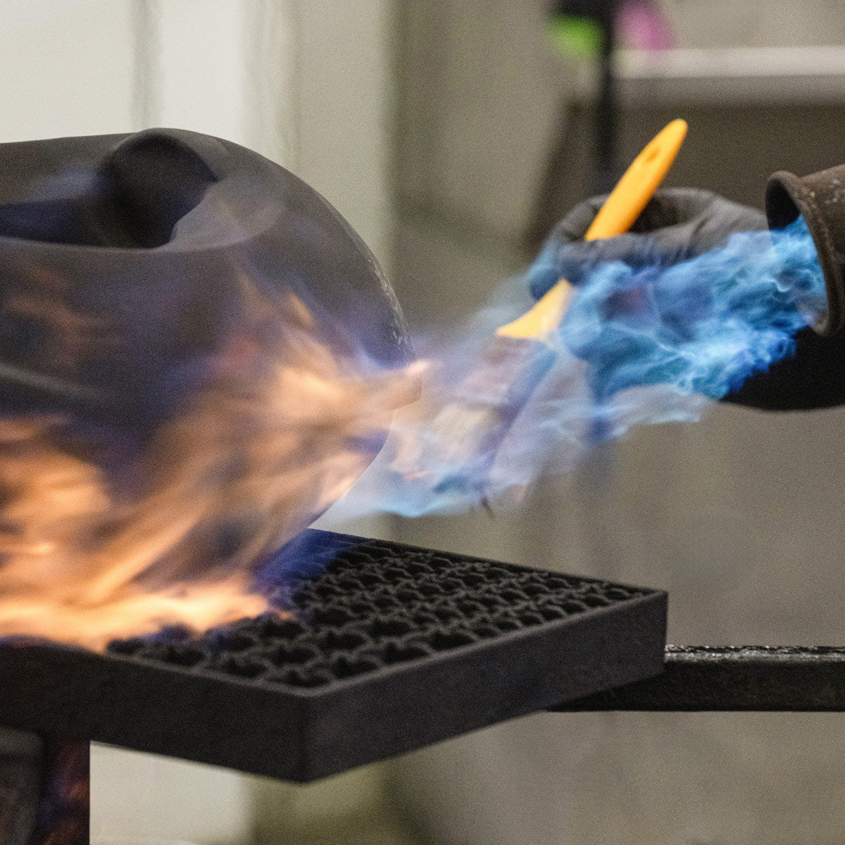 Cast Bronze Cremation Urn "The Passage" - Green Patina | Exclusive Bronze Urn