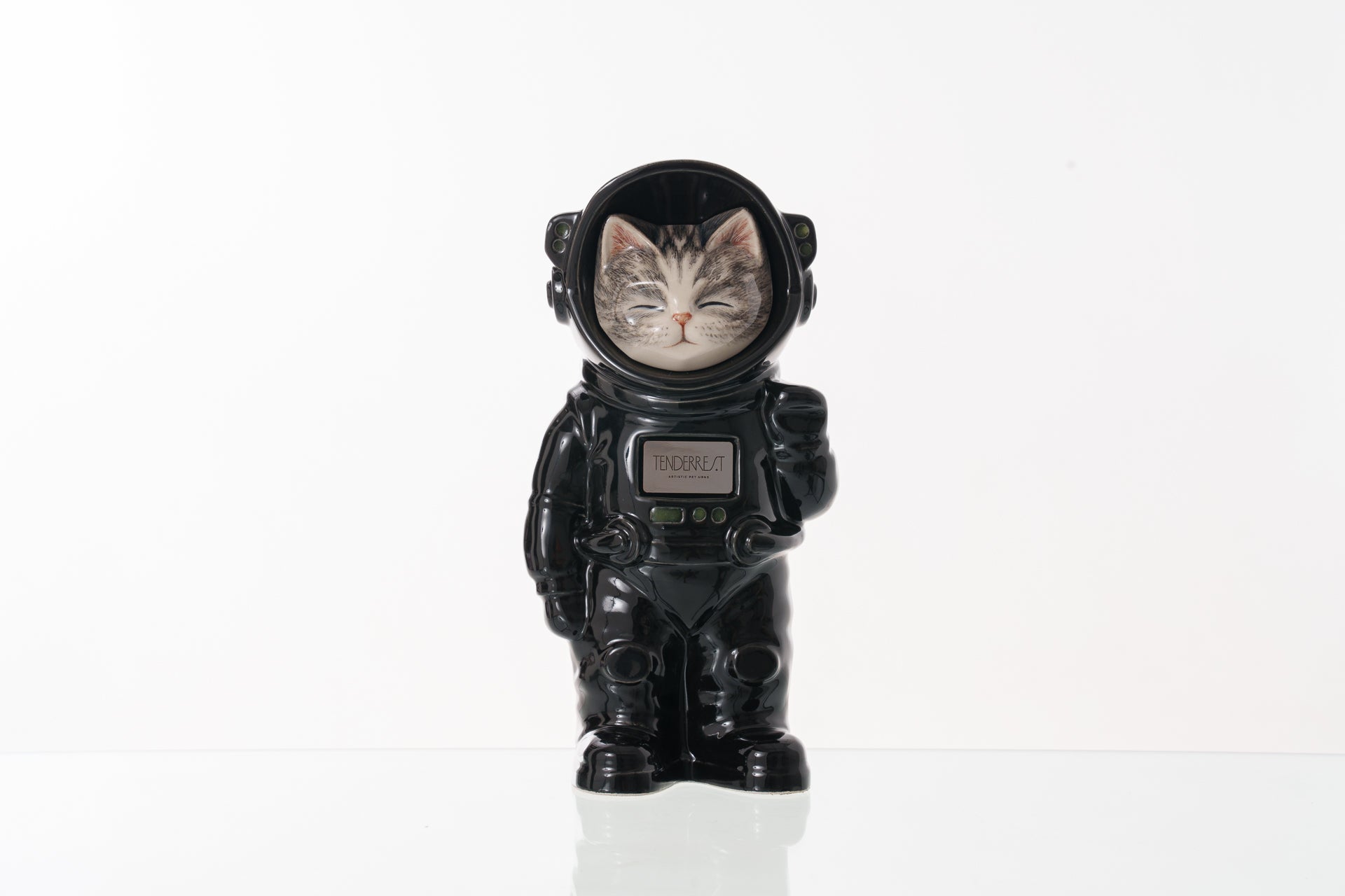 Handmade Customisable Cat Lyra Cremation Urn. Handmade Astronaut Art Urn by TenderRest Black Costume
