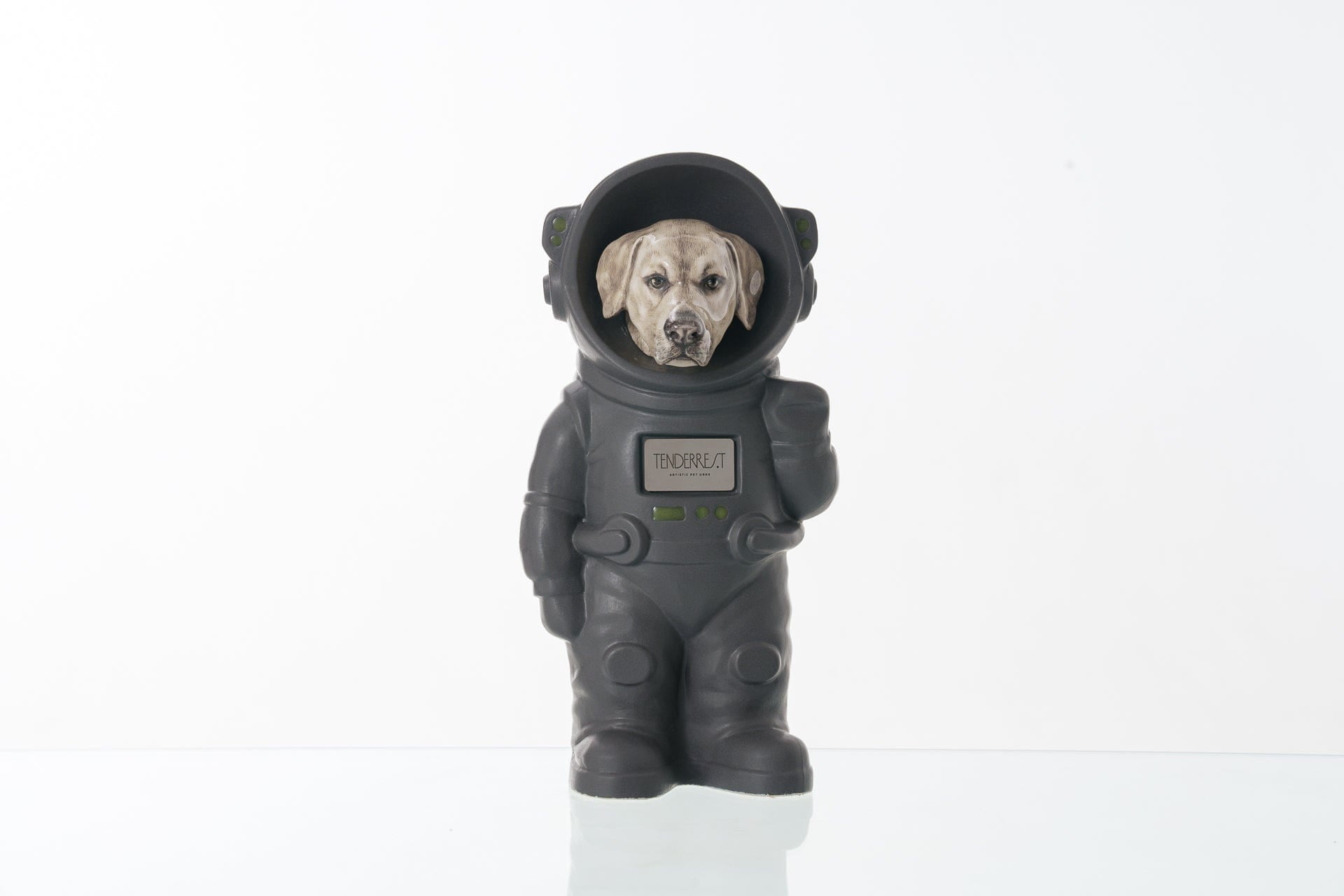 Pulvis Art Urns Pet Cremation Urn Gray Matte / CUSTOM (by photos) / No Dog Cremation Urn Labrador - Customizable Figure | Handmade Pet Urn