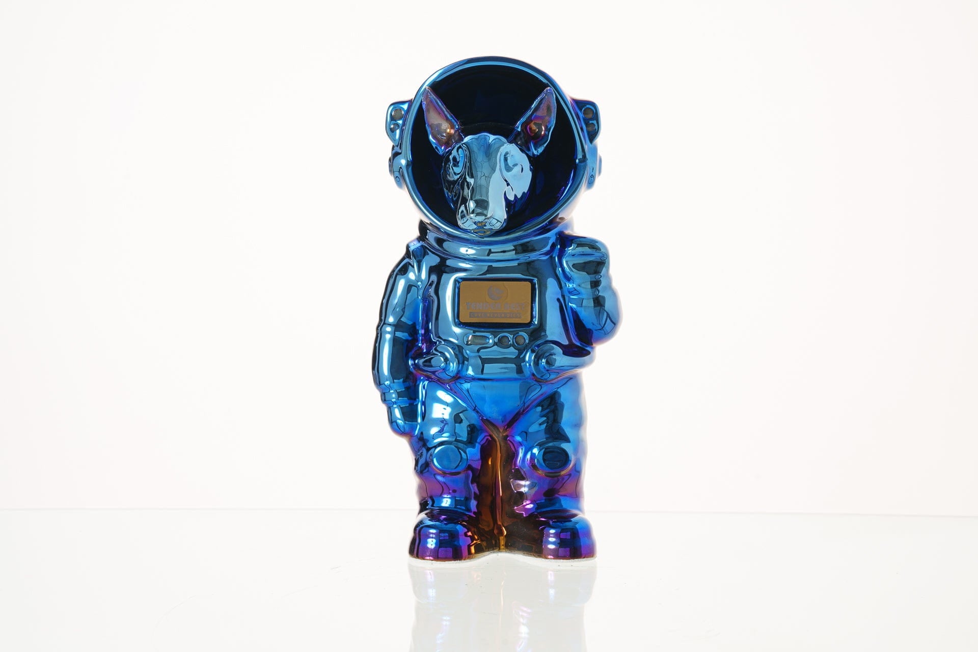 Pulvis Art Urns Pet Cremation Urn Glossy Blue / Glossy Blue / No Dog Cremation Urn Bull Terrier - Customizable Figure | Pet Urn