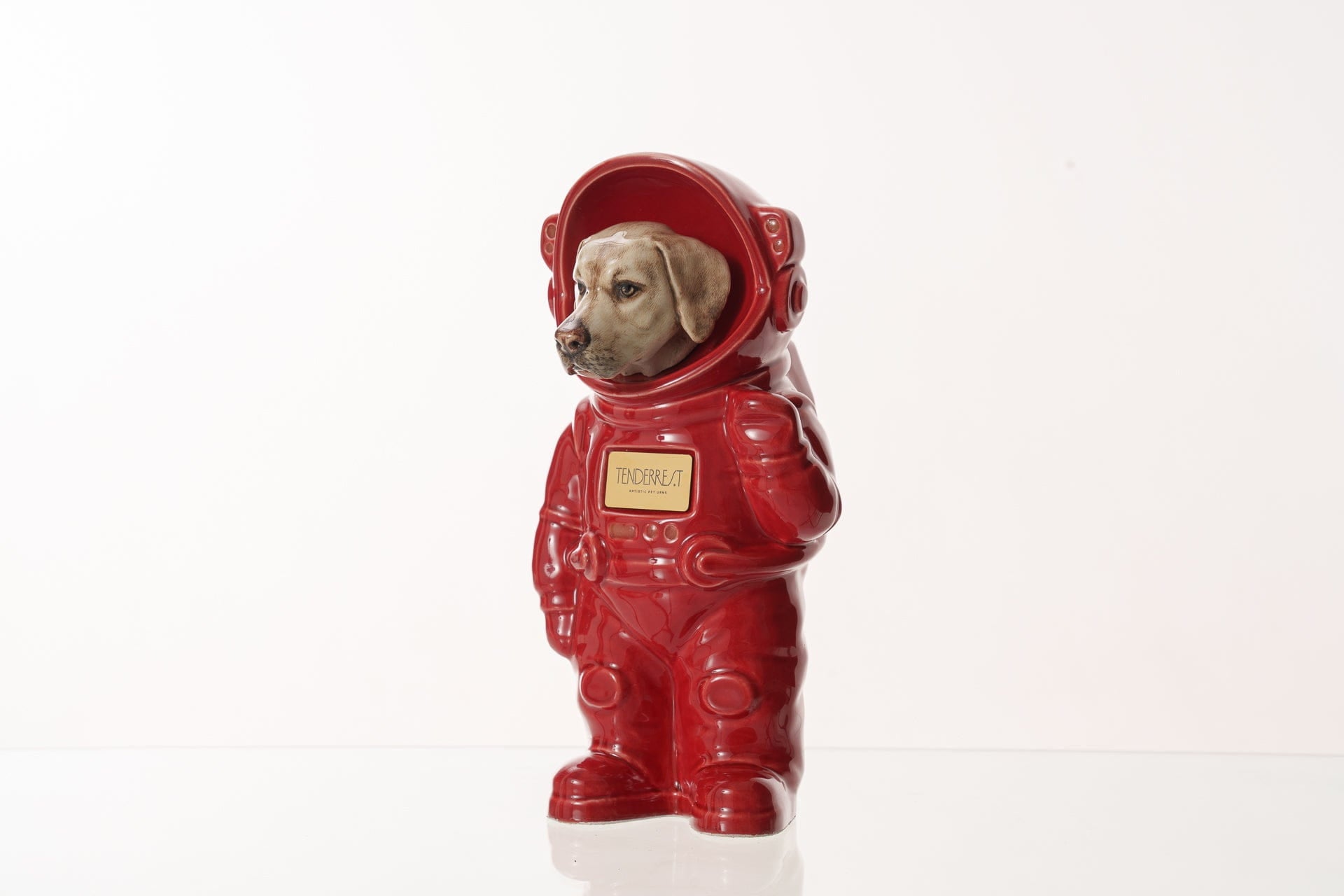 Pulvis Art Urns Pet Cremation Urn Red / CUSTOM (by photos) / Yes (+$50) Dog Cremation Urn Labrador - Customizable Figure | Handmade Pet Urn