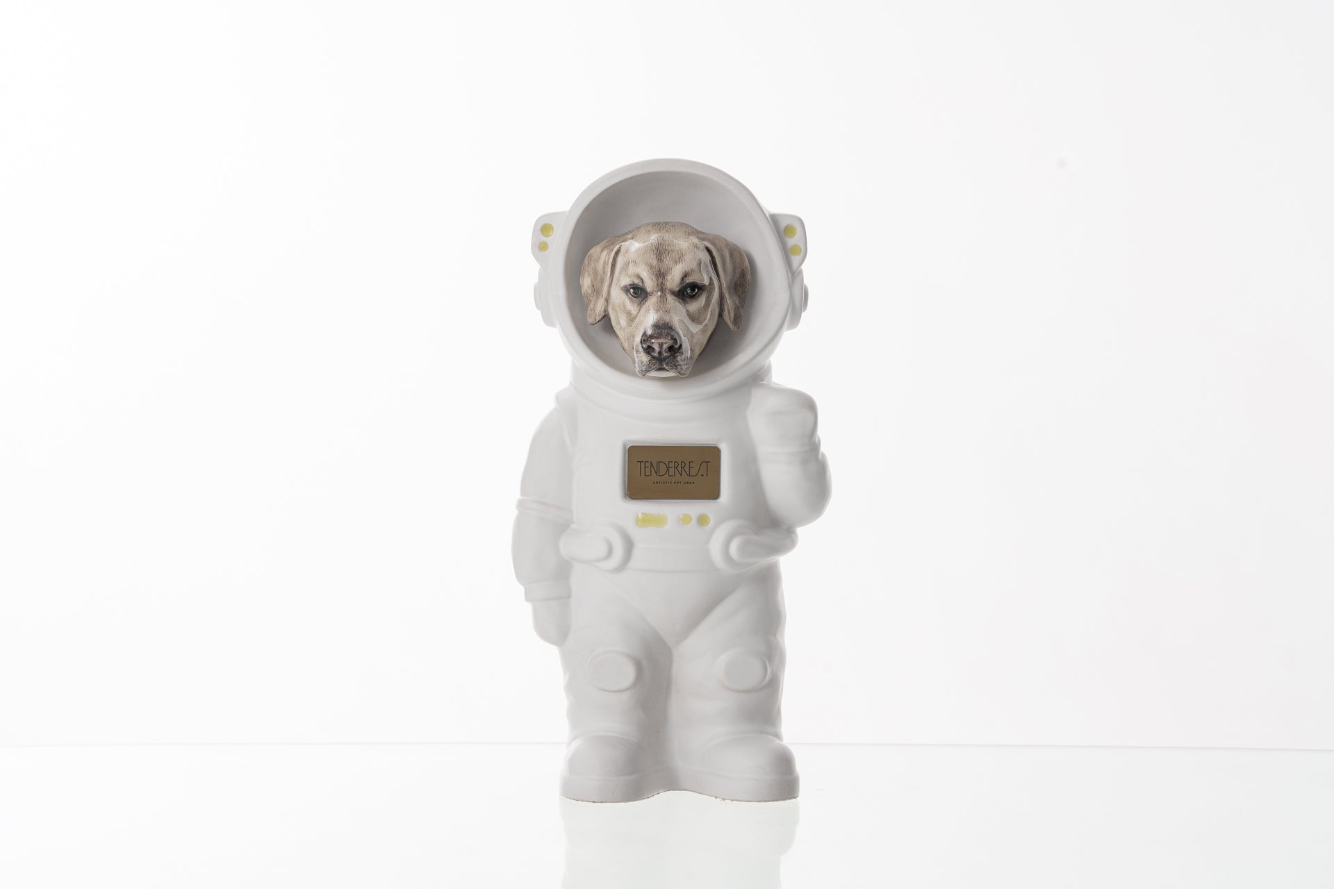 Urn for Ashes Astronaut Dog Labrador Retriever. Handmade Customisable Dog Cremation Urn. Handmade Astronaut Art Urn. Keepsake for Ashes by TenderRest.