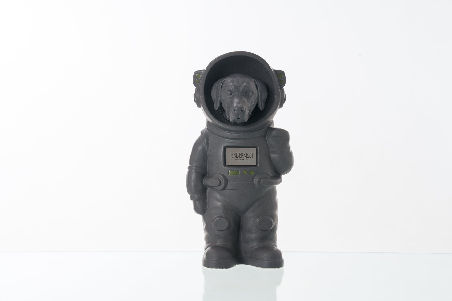 Pulvis Art Urns Pet Cremation Urn Gray Matte / Gray Matte / No Dog Cremation Urn Labrador - Customizable Figure | Handmade Pet Urn
