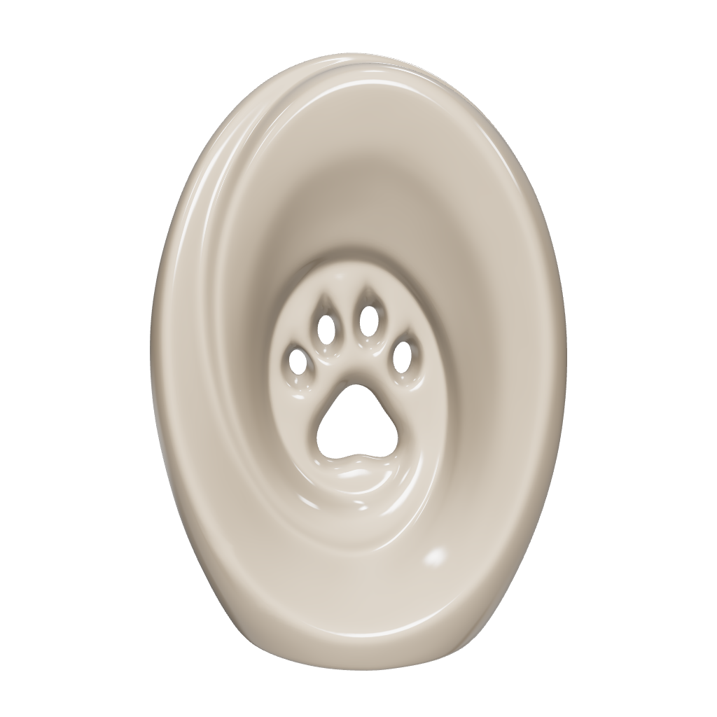 Paw Pet Large Urn by Pulvis Art urns - 3D visualisation