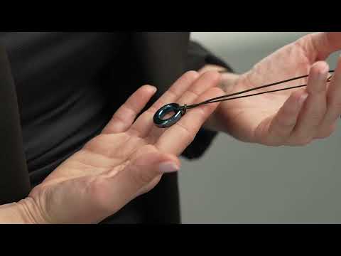 Cremation Necklace – Forever | Stainless Steel | Memorial Jewelry | Blue