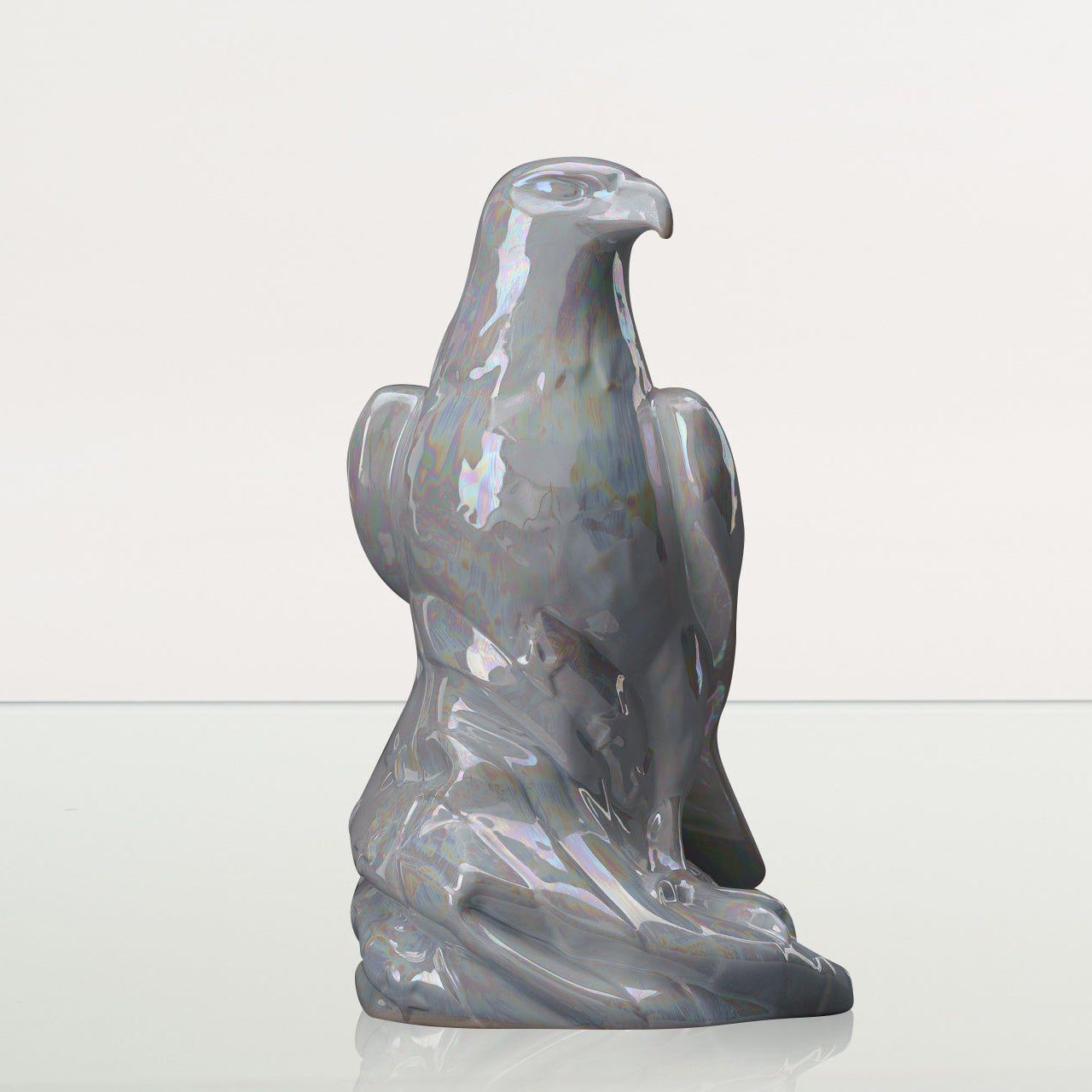 Aquilae Military Memorial For Cremation Ashes - Large | Pearl White | Ceramic Urn - Pulvis Art Urns