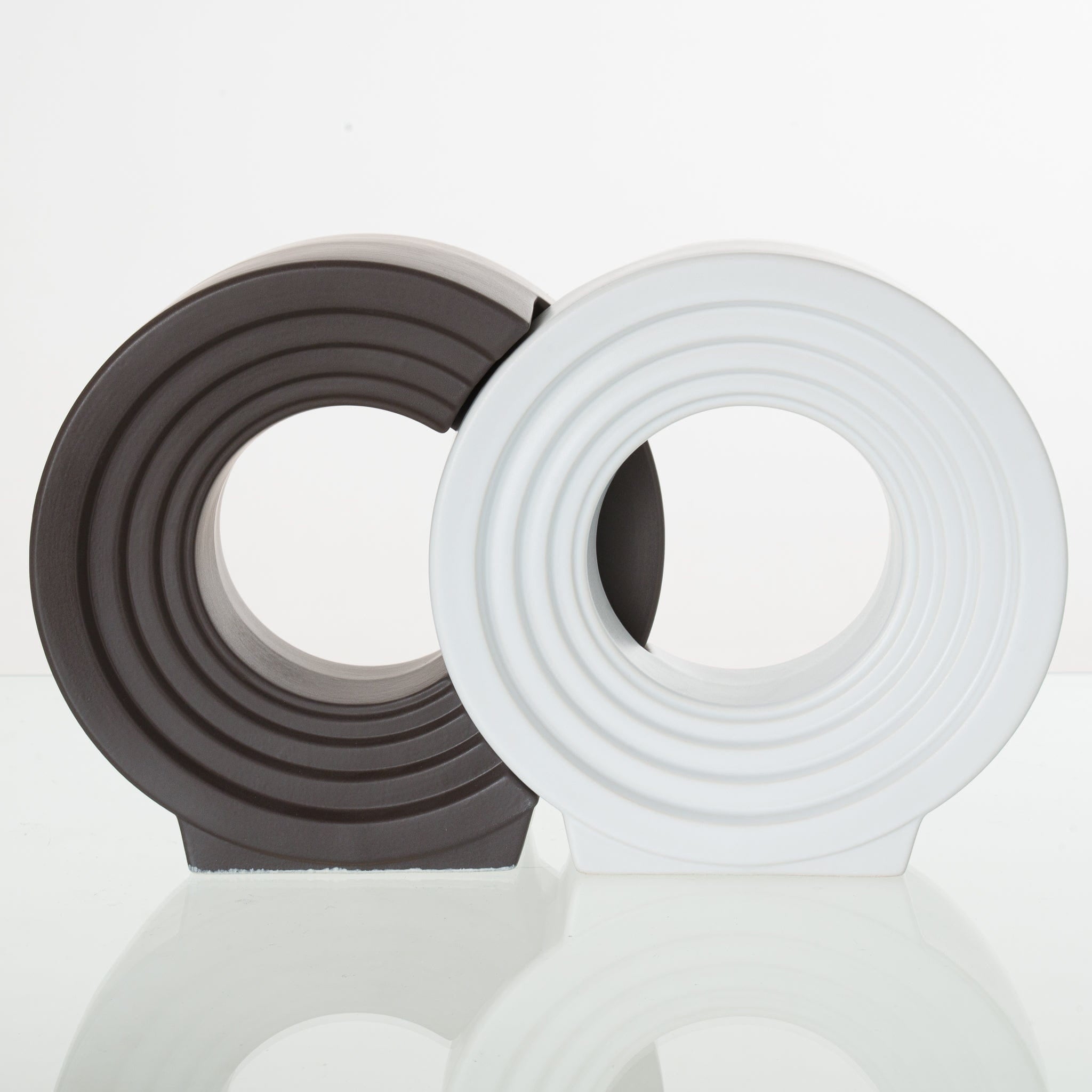 Pulvis Art Urns Adult Size Urn Companion Urn "Solace" - Memorial Urn for Two | Ceramic Double Urn