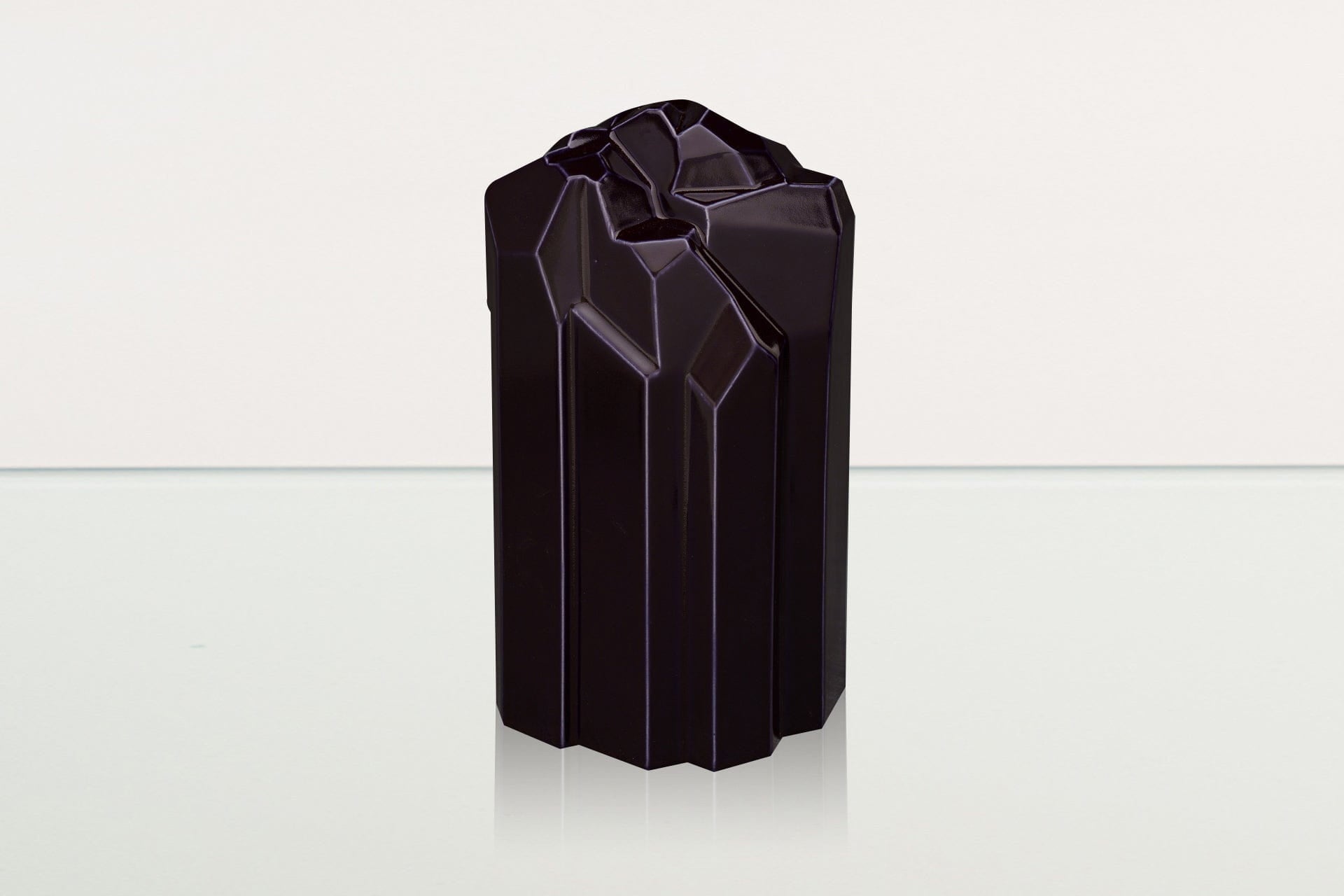 Cremation Candle Urn for Ashes "Heart" - Large | Violet | Ceramic Urn - Pulvis Art Urns