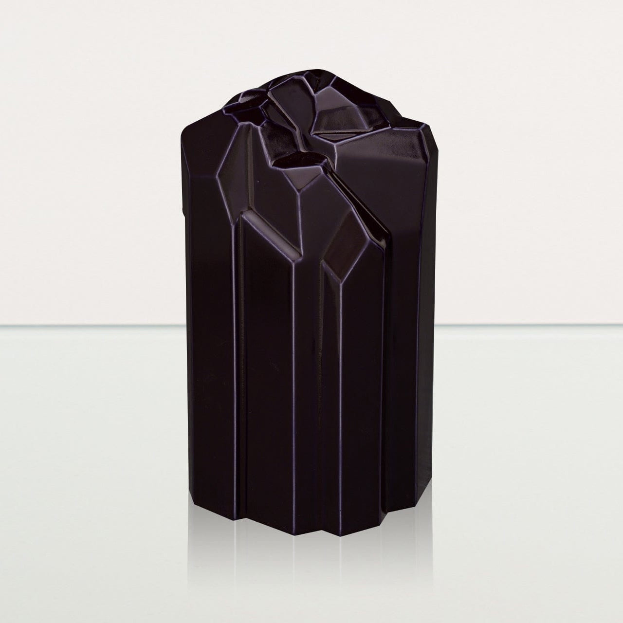 Cremation Candle Urn for Ashes "Heart" - Large | Violet | Ceramic Urn - Pulvis Art Urns