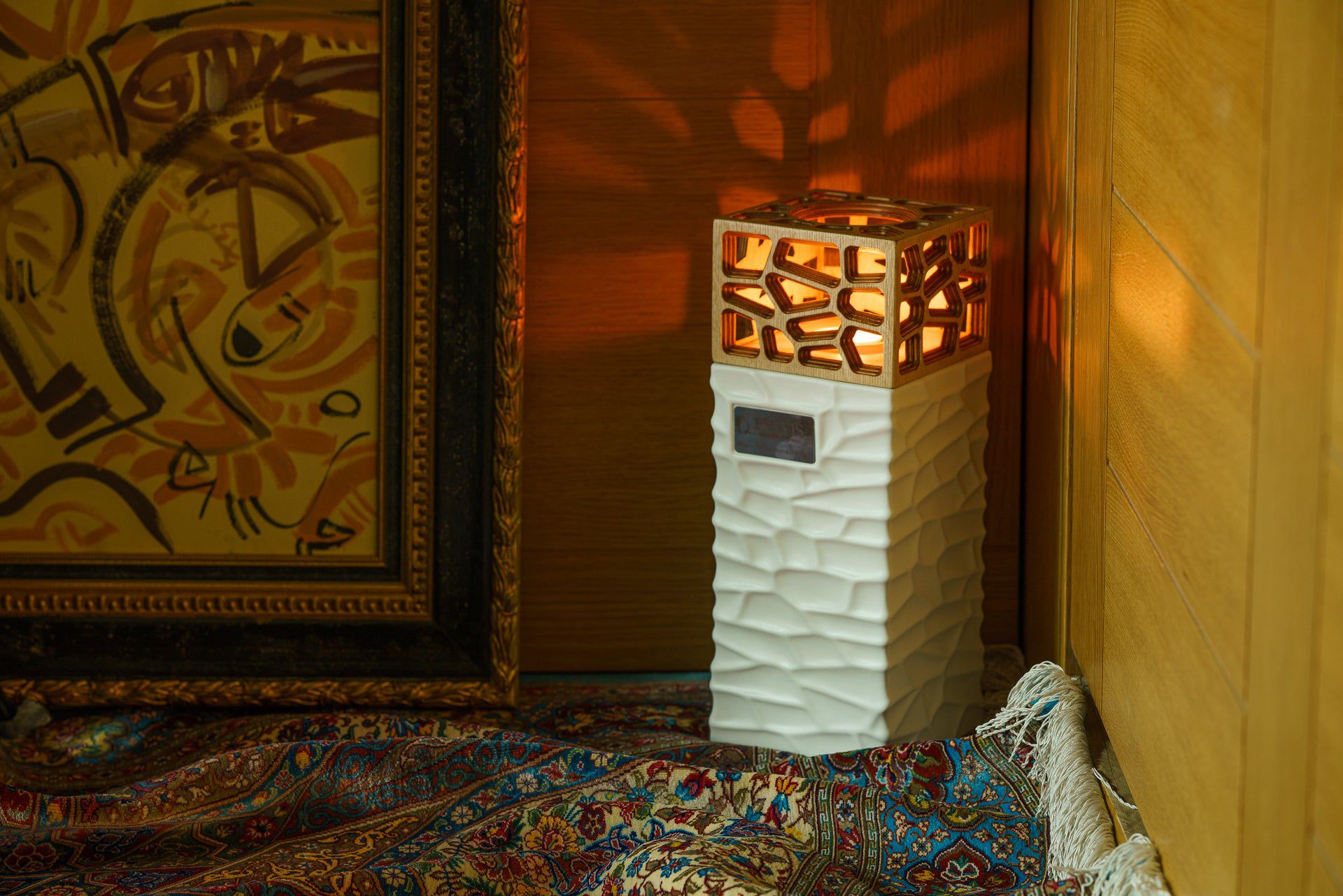 "Everlasting Flame" Cremation Urn for Ashes - White Matte | Ceramic Urn - Pulvis Art Urns