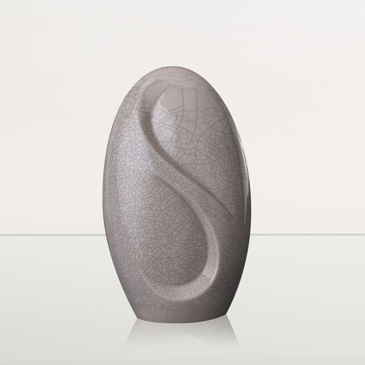 Eternity Handmade Cremation Urn for Ashes - Large | Craquelure | Ceramic Urn - Pulvis Art Urns