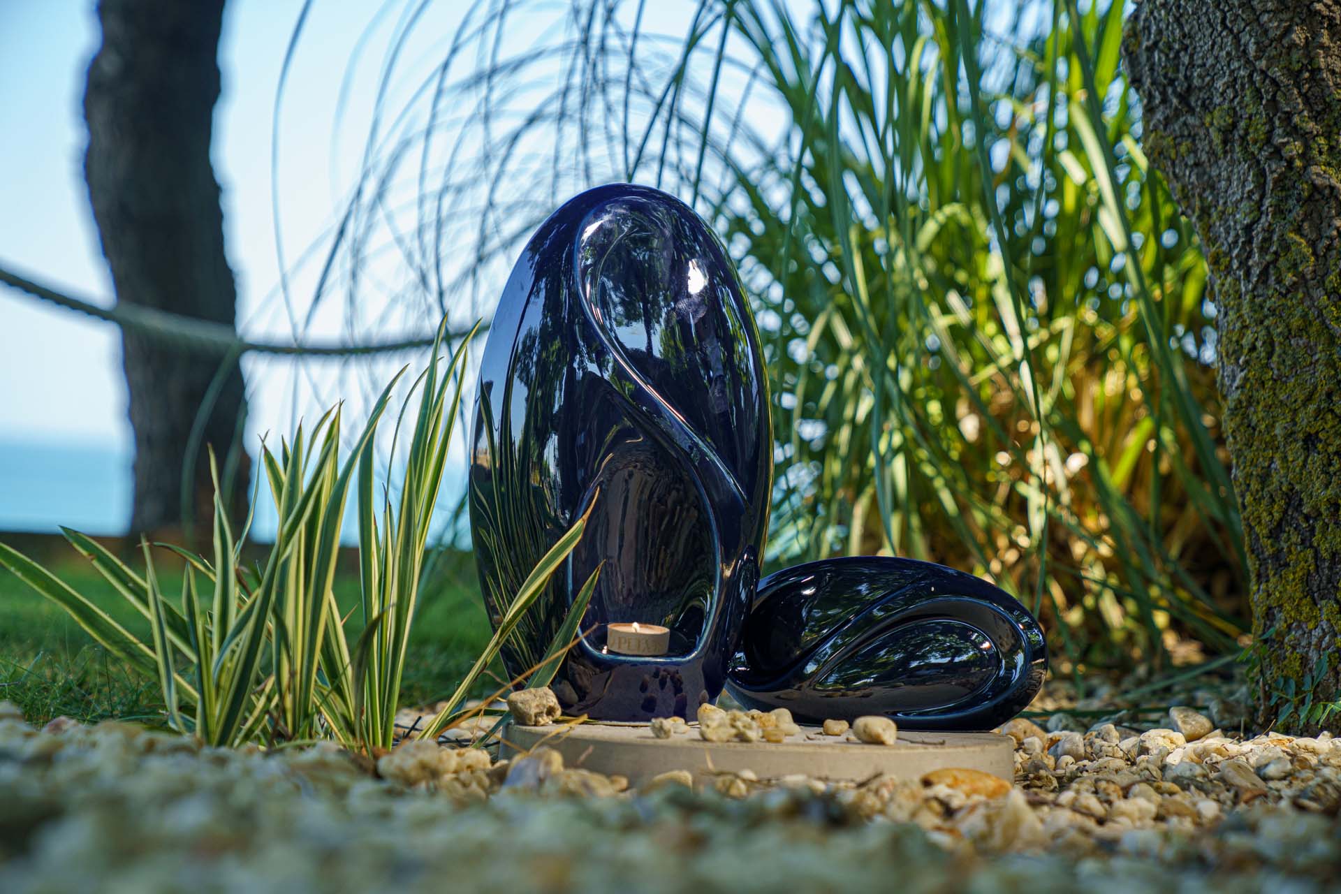 Eternity Handmade Cremation Urn for Ashes - Large Urn | Oxide Green | Ceramic - Pulvis Art Urns