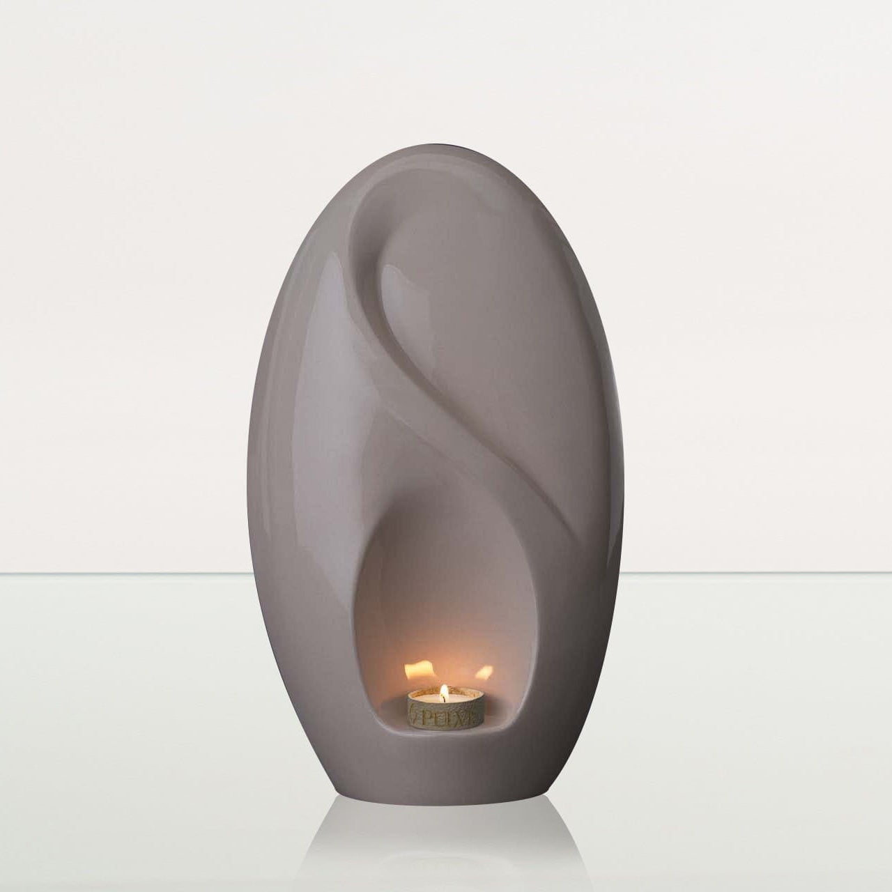 Eternity Handmade Cremation Urn for Ashes - Large | Off-white | Ceramic Urn - Pulvis Art Urns