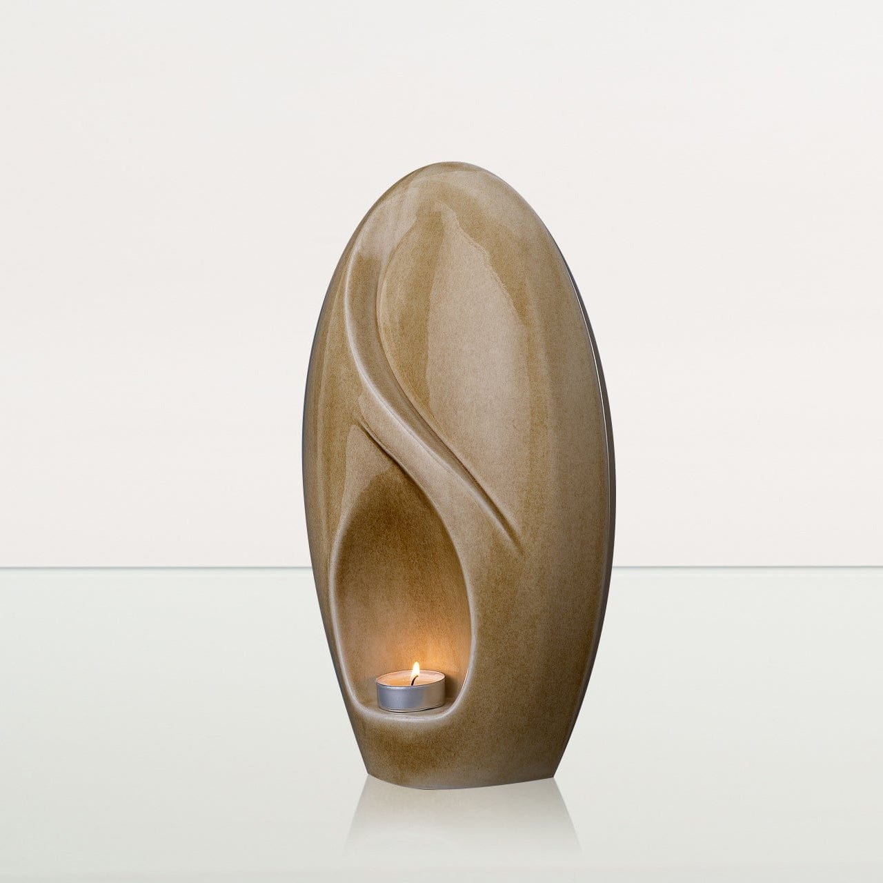 Eternity Handmade Cremation Urn for Ashes - Large Urn | Dark Sand | Ceramic - Pulvis Art Urns