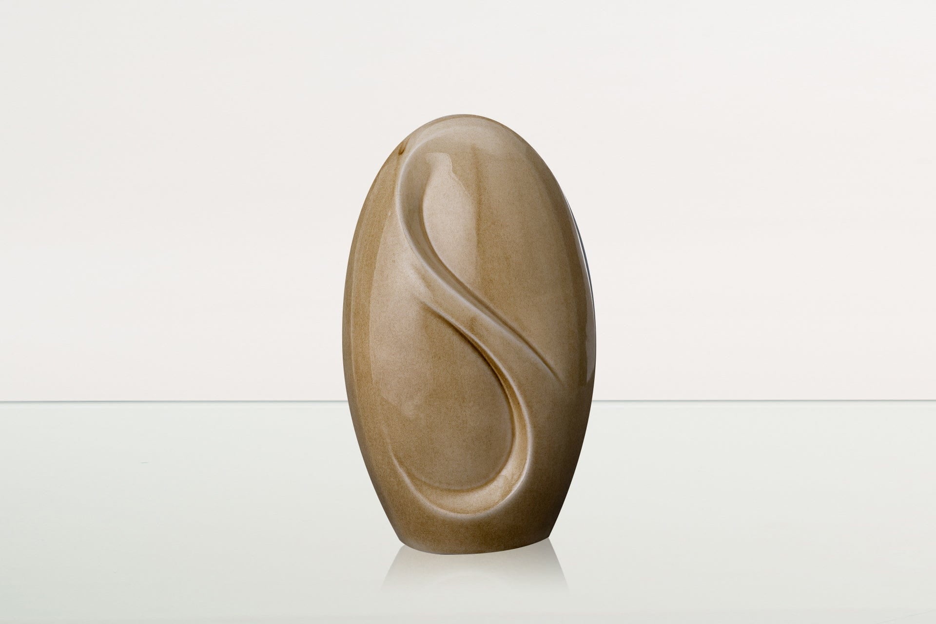 Eternity Handmade Cremation Urn for Ashes - Large Urn | Dark Sand | Ceramic - Pulvis Art Urns