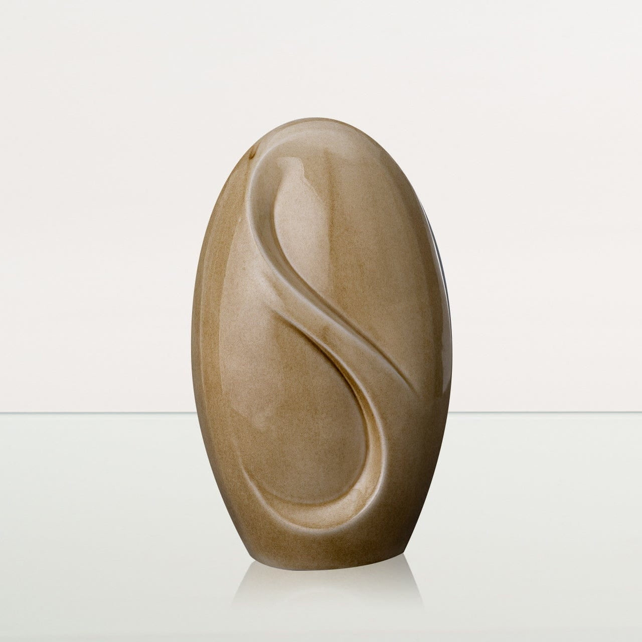 Eternity Handmade Cremation Urn for Ashes - Large Urn | Dark Sand | Ceramic - Pulvis Art Urns