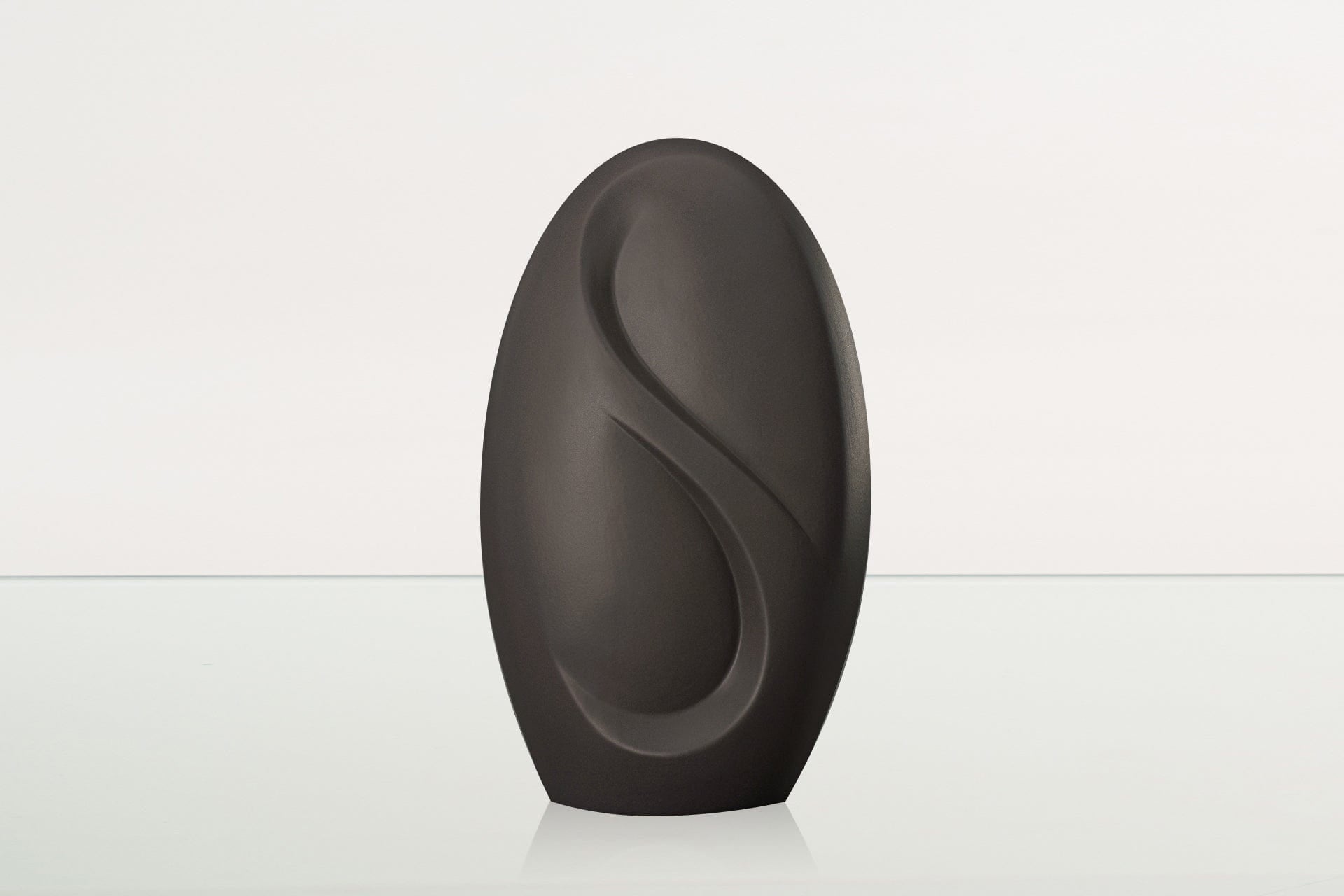 Eternity Handmade Cremation Urn for Ashes - Large Urn | Grey Matte | Ceramic - Pulvis Art Urns