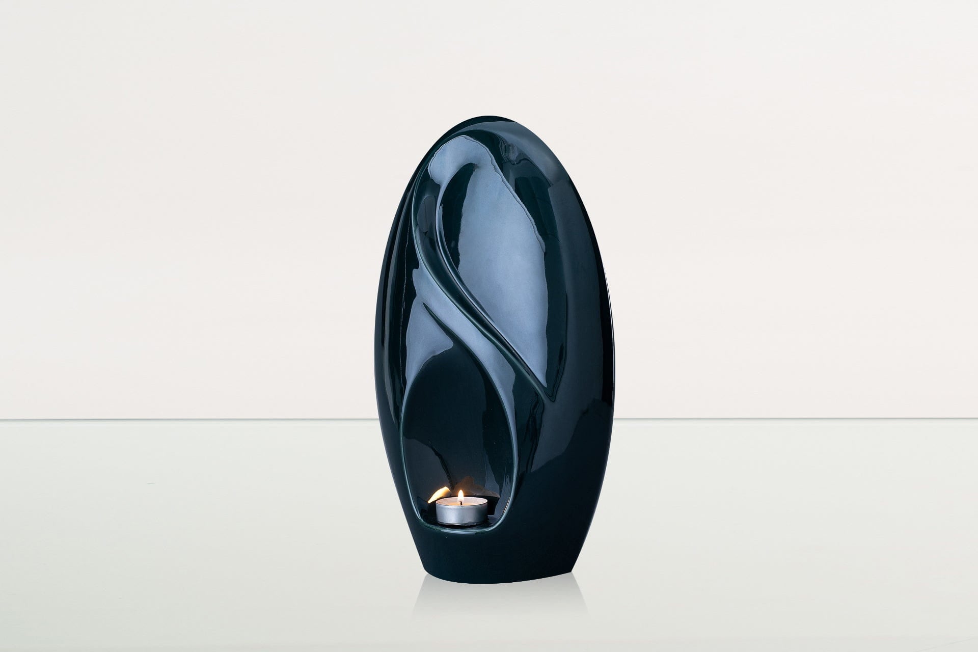 Eternity Handmade Cremation Urn for Ashes - Large Urn | Oxide Green | Ceramic - Pulvis Art Urns