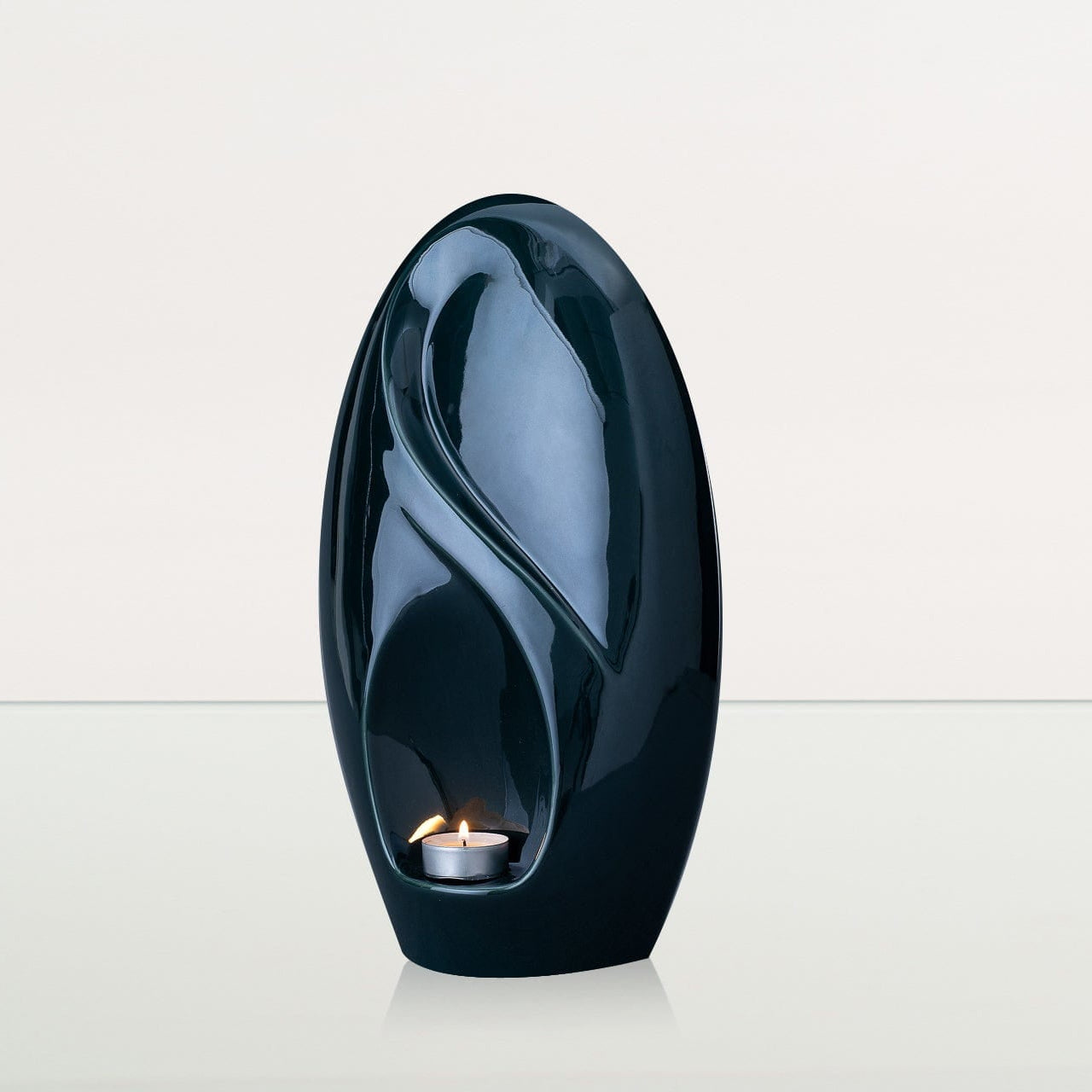 Eternity Handmade Cremation Urn for Ashes - Large Urn | Oxide Green | Ceramic - Pulvis Art Urns