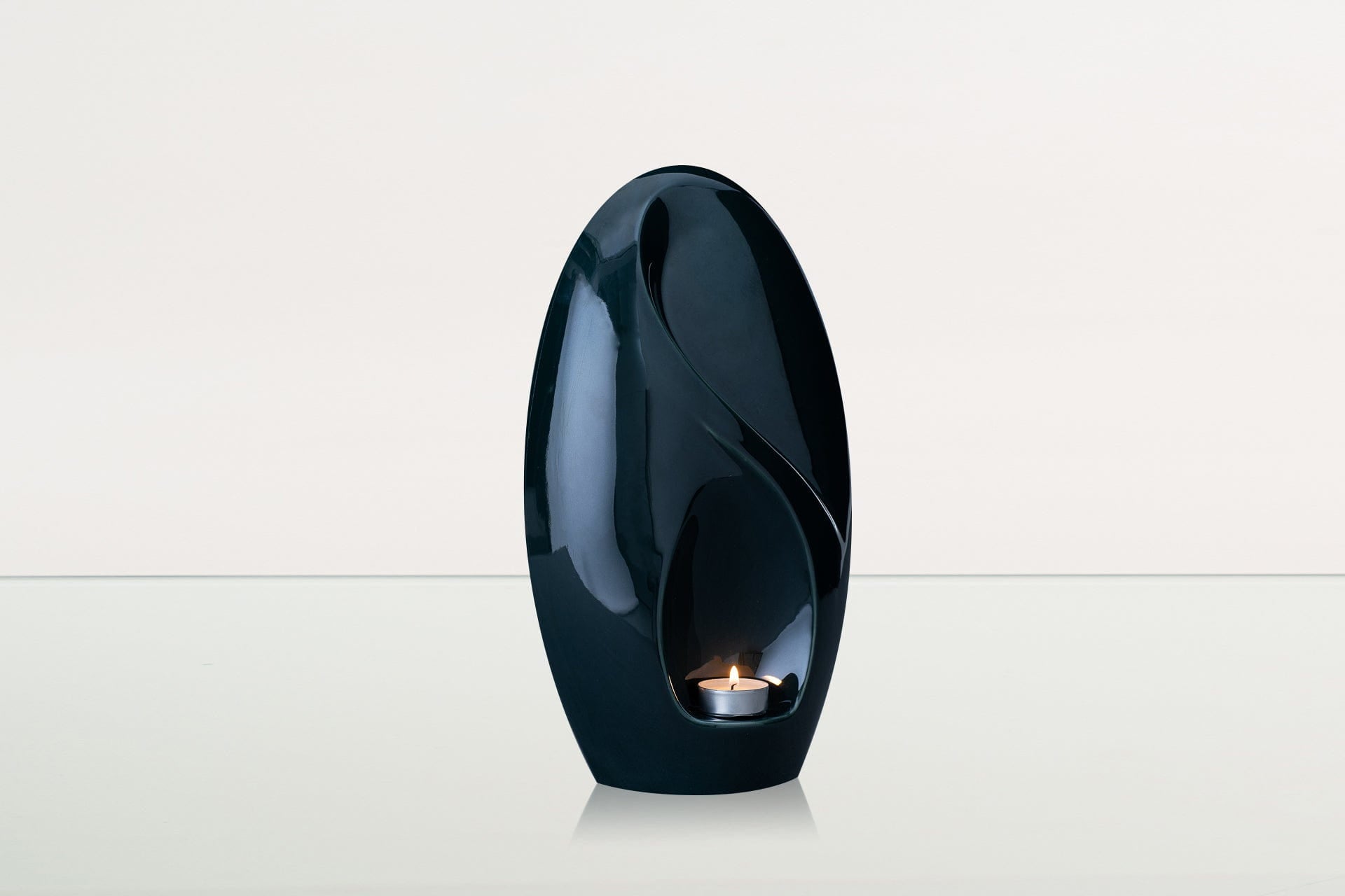 Eternity Handmade Cremation Urn for Ashes - Large Urn | Oxide Green | Ceramic - Pulvis Art Urns