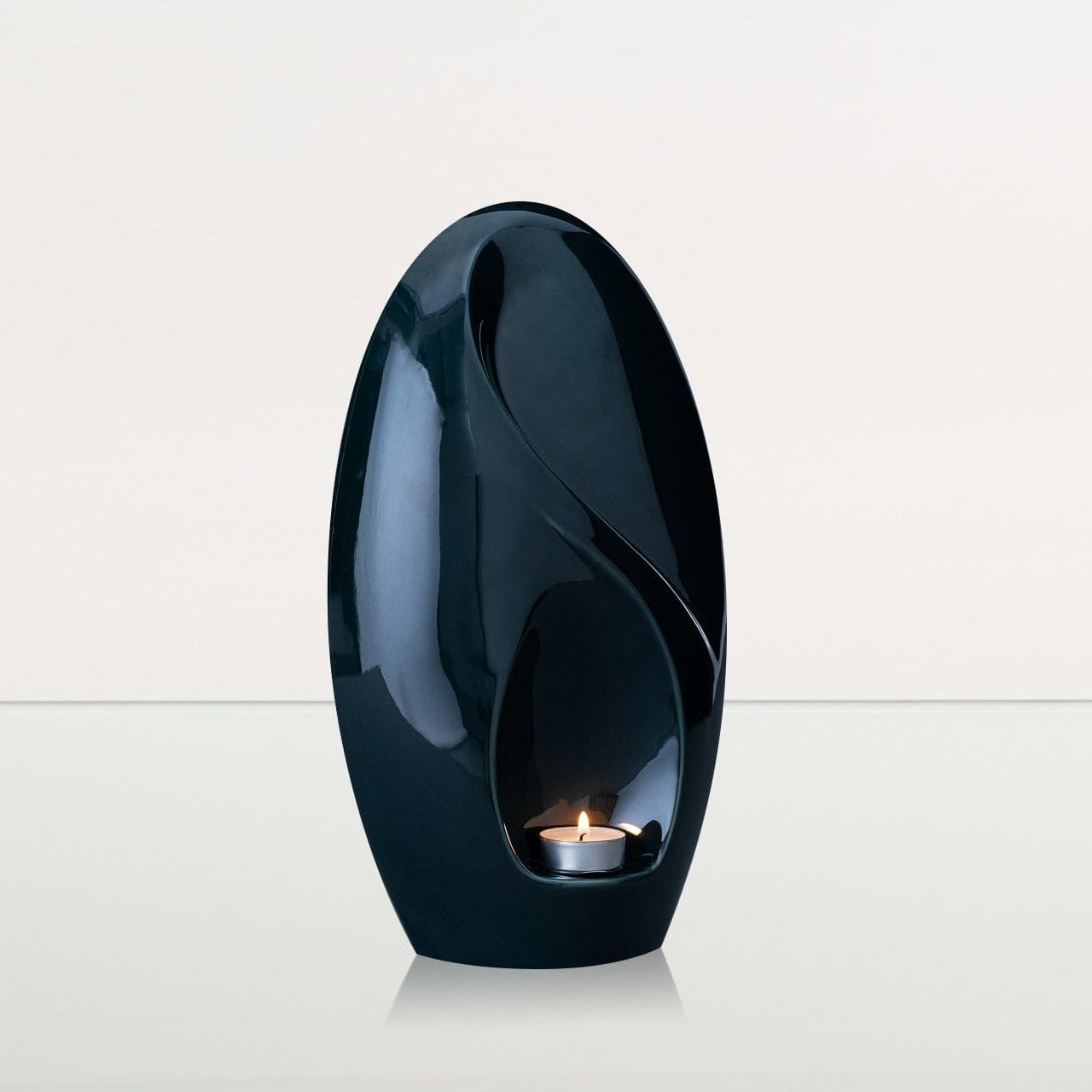 Eternity Handmade Cremation Urn for Ashes - Large Urn | Oxide Green | Ceramic - Pulvis Art Urns