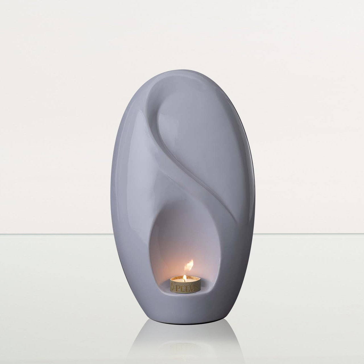 Eternity Handmade Cremation Urn for Ashes - Large | White | Ceramic Urn - Pulvis Art Urns