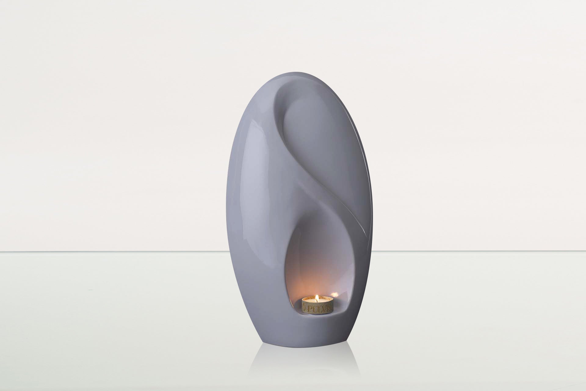 Eternity Handmade Cremation Urn for Ashes - Large | White | Ceramic Urn - Pulvis Art Urns