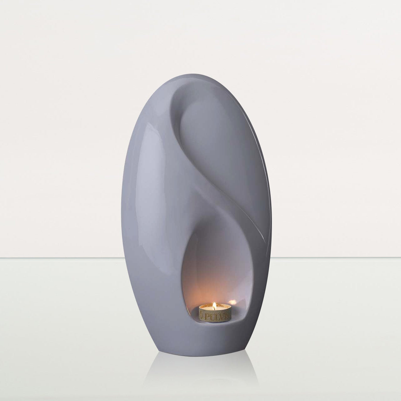 Eternity Handmade Cremation Urn for Ashes - Large | White | Ceramic Urn - Pulvis Art Urns