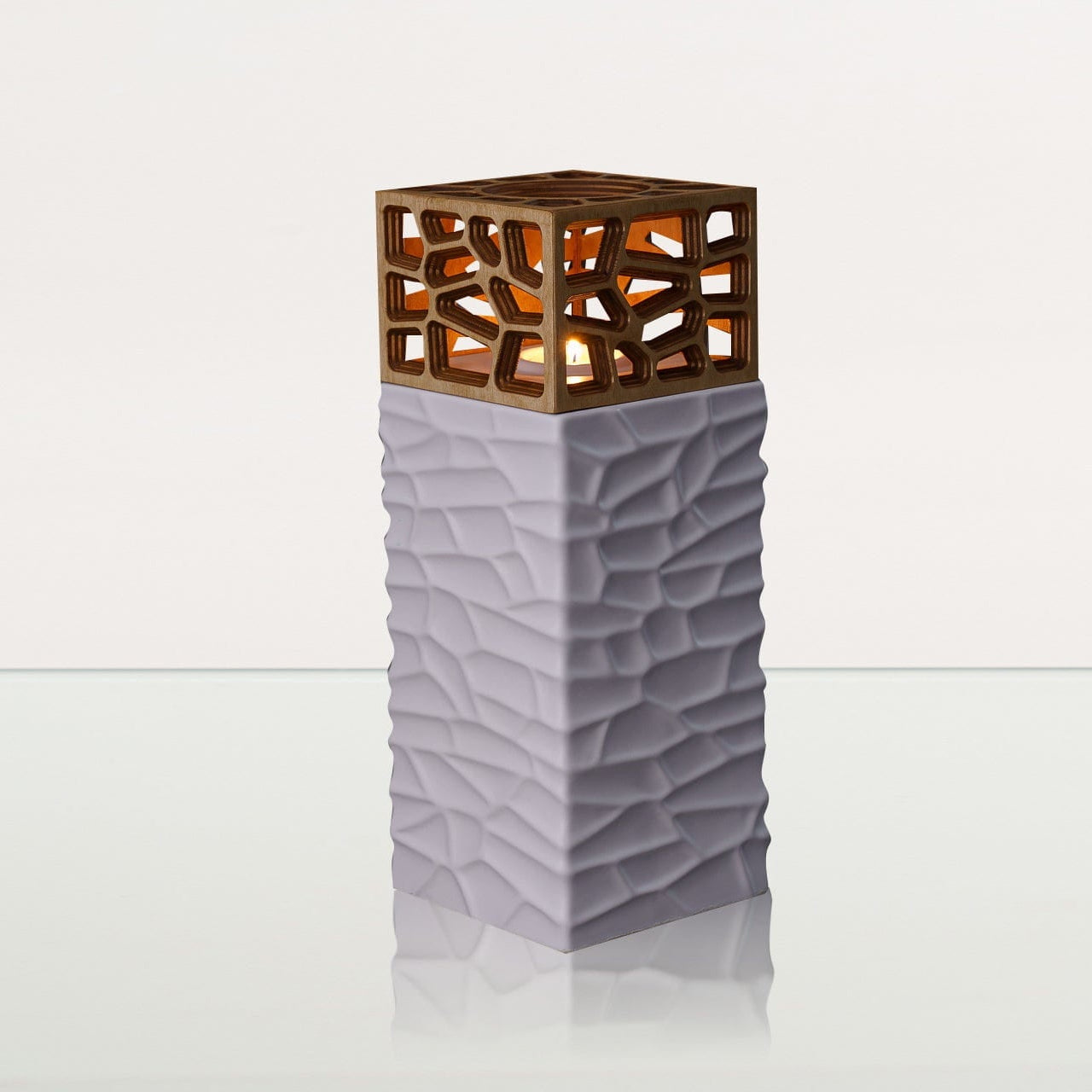 "Everlasting Flame" Cremation Urn for Ashes - White Matte | Ceramic Urn - Pulvis Art Urns