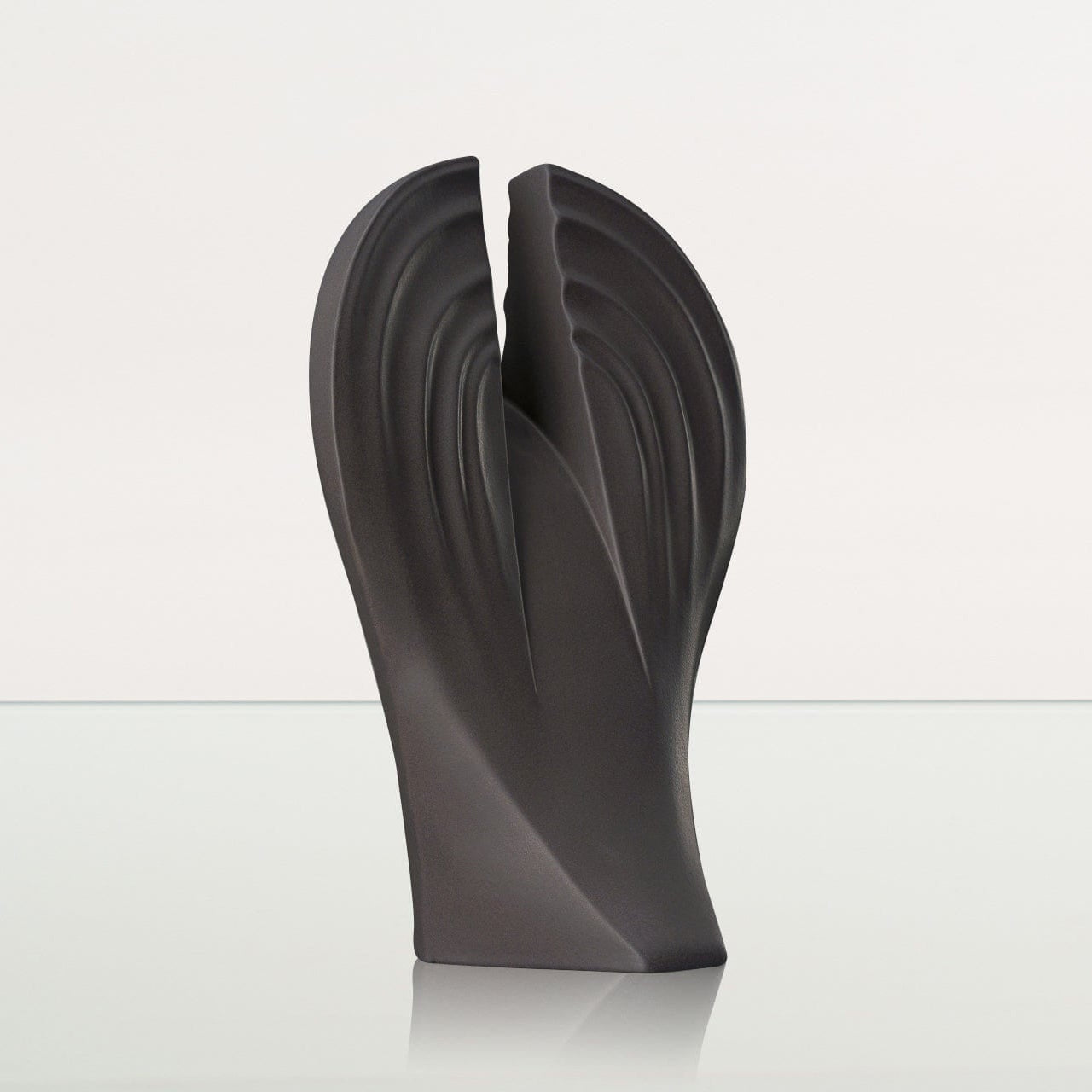 Guardian Handmade Cremation Urn for Ashes - Large | Gray Matte | Ceramic Urn - Pulvis Art Urns