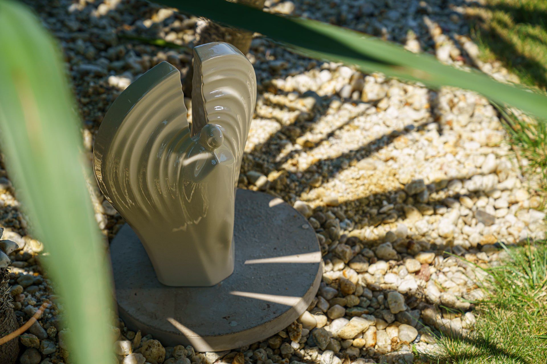 Guardian Handmade Cremation Urn for Ashes - Large | Off-white | Ceramic Urn - Pulvis Art Urns