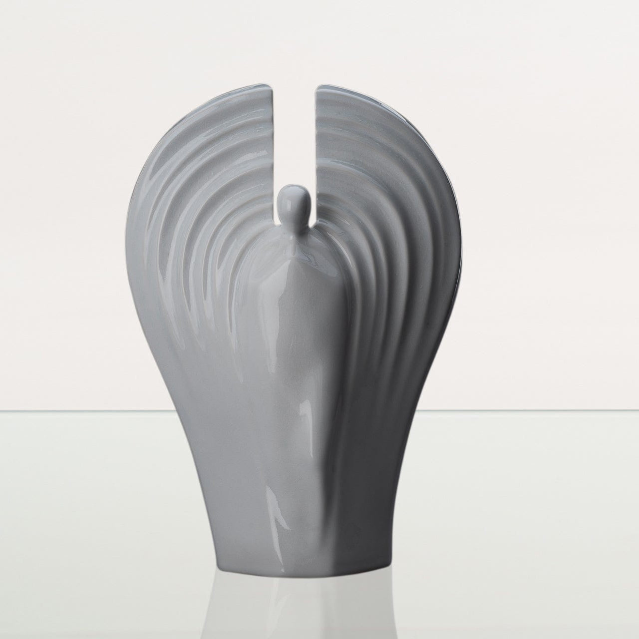 Guardian Handmade Cremation Urn for Ashes - Large | White | Ceramic Urn - Pulvis Art Urns