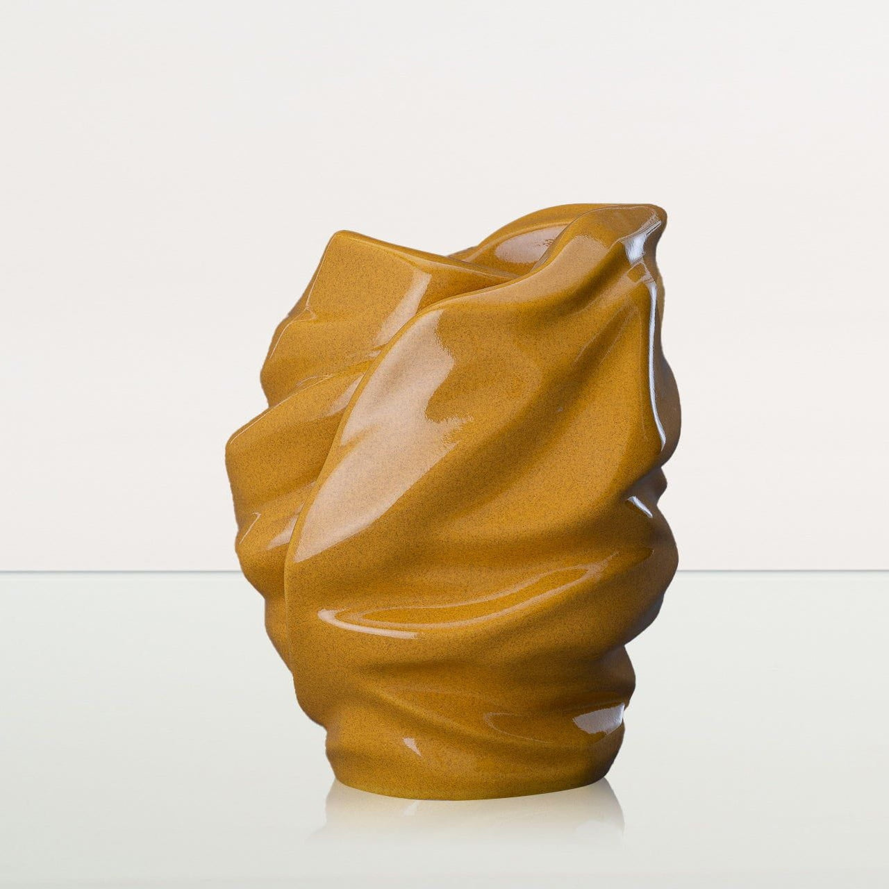 Handmade Cremation Urn for Ashes "Light" - Large | Amber Yellow | Ceramic Art Urn - Pulvis Art Urns