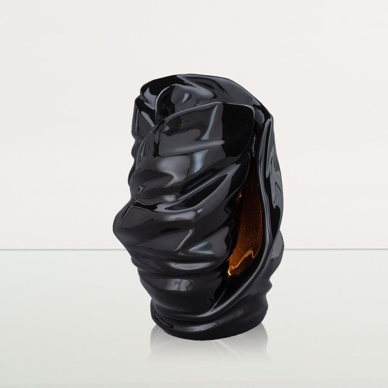 Handmade Cremation Urn for Ashes "Light" - Large | Lamp Black | Ceramic Art Urn - Pulvis Art Urns