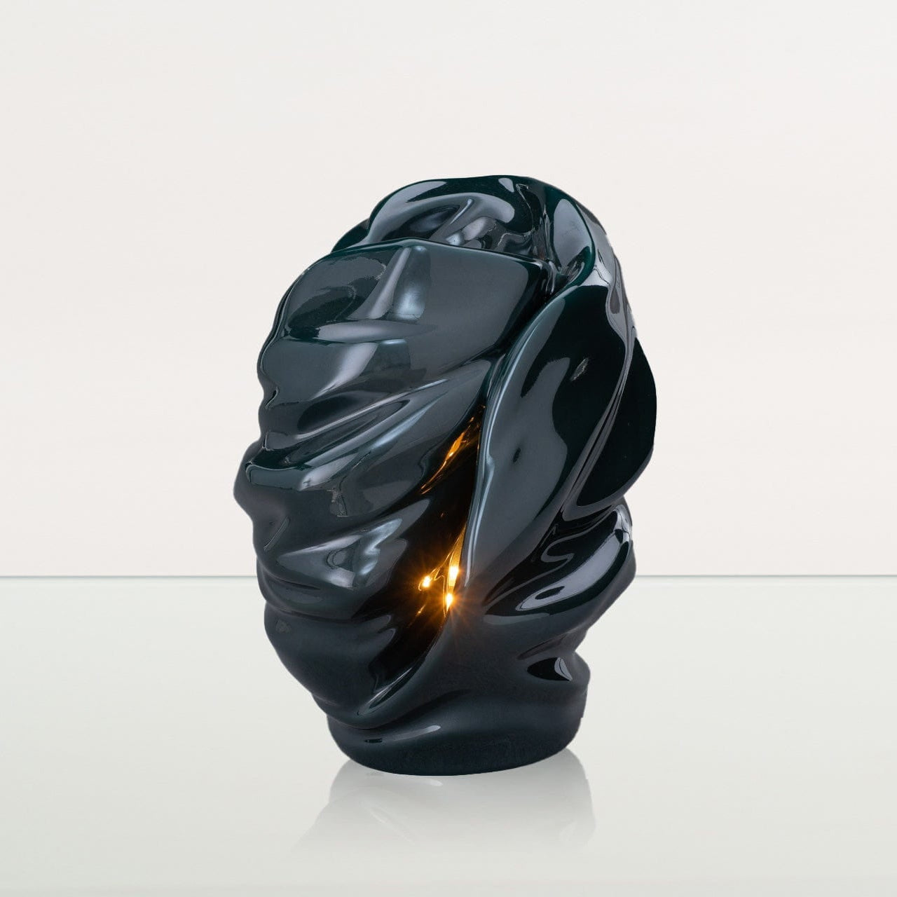 Handmade Cremation Urn for Ashes "Light" - Large | Oxide Green | Ceramic Urn - Pulvis Art Urns