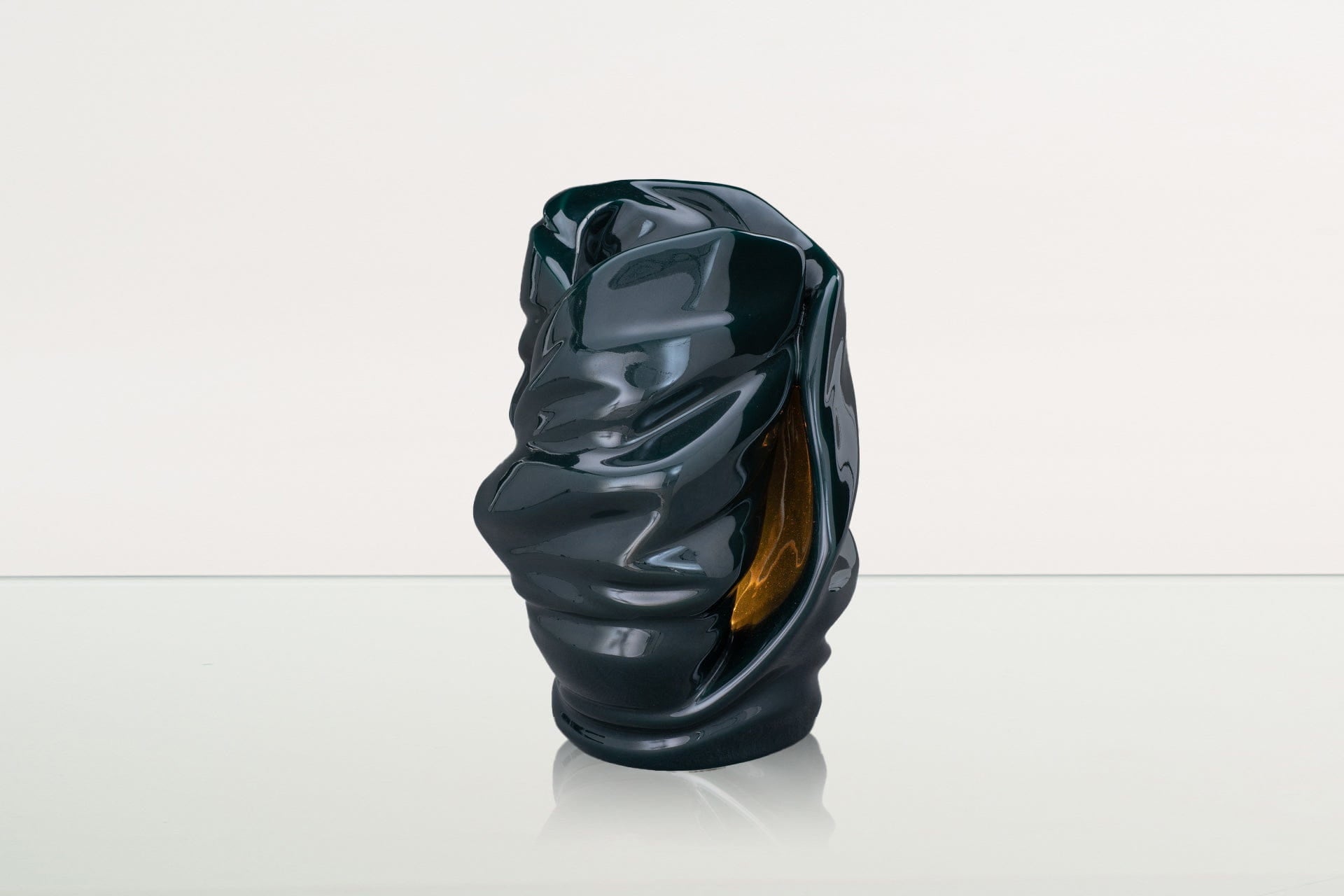 Handmade Cremation Urn for Ashes "Light" - Large | Oxide Green | Ceramic Urn - Pulvis Art Urns