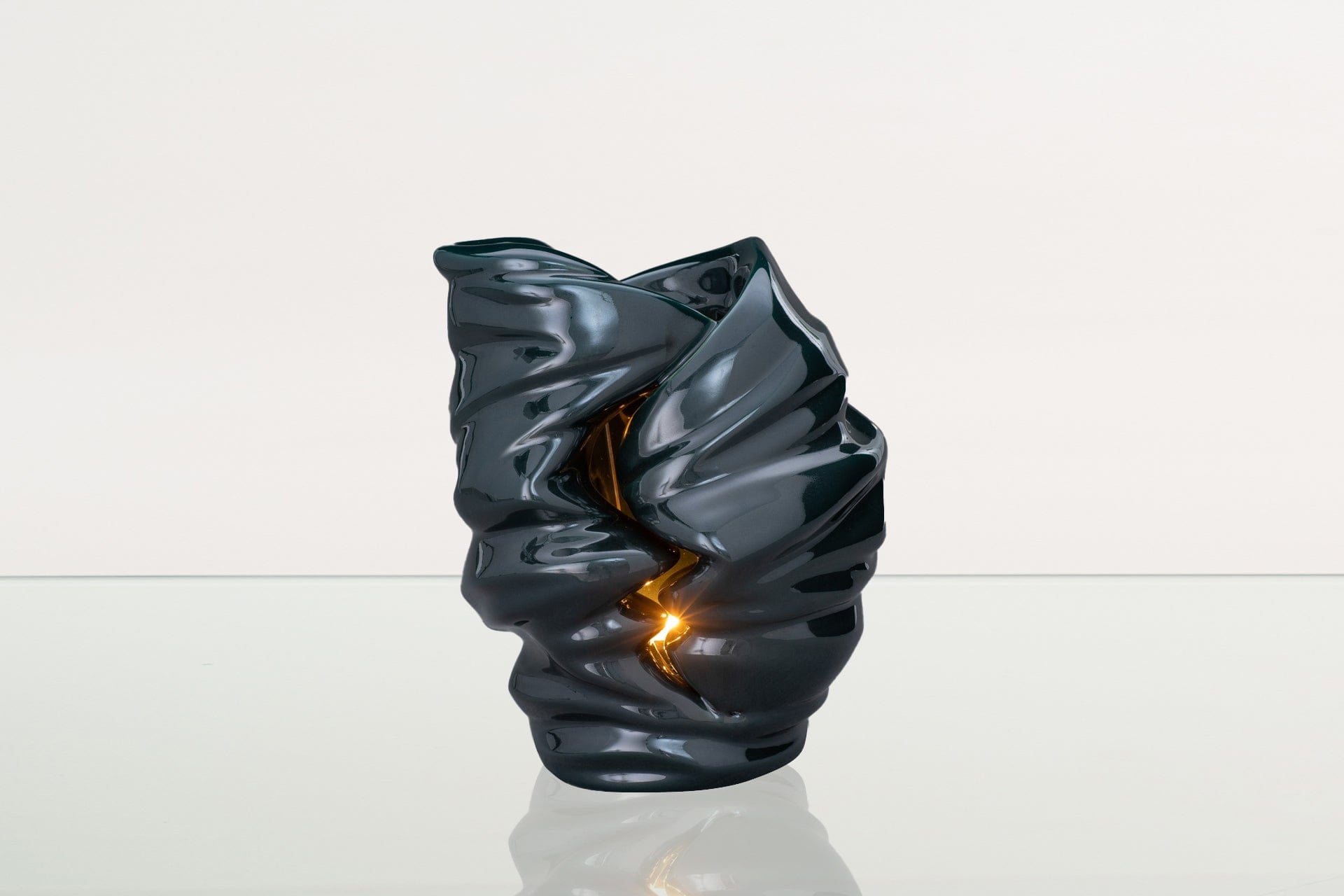 Handmade Cremation Urn for Ashes "Light" - Large | Oxide Green | Ceramic Urn - Pulvis Art Urns