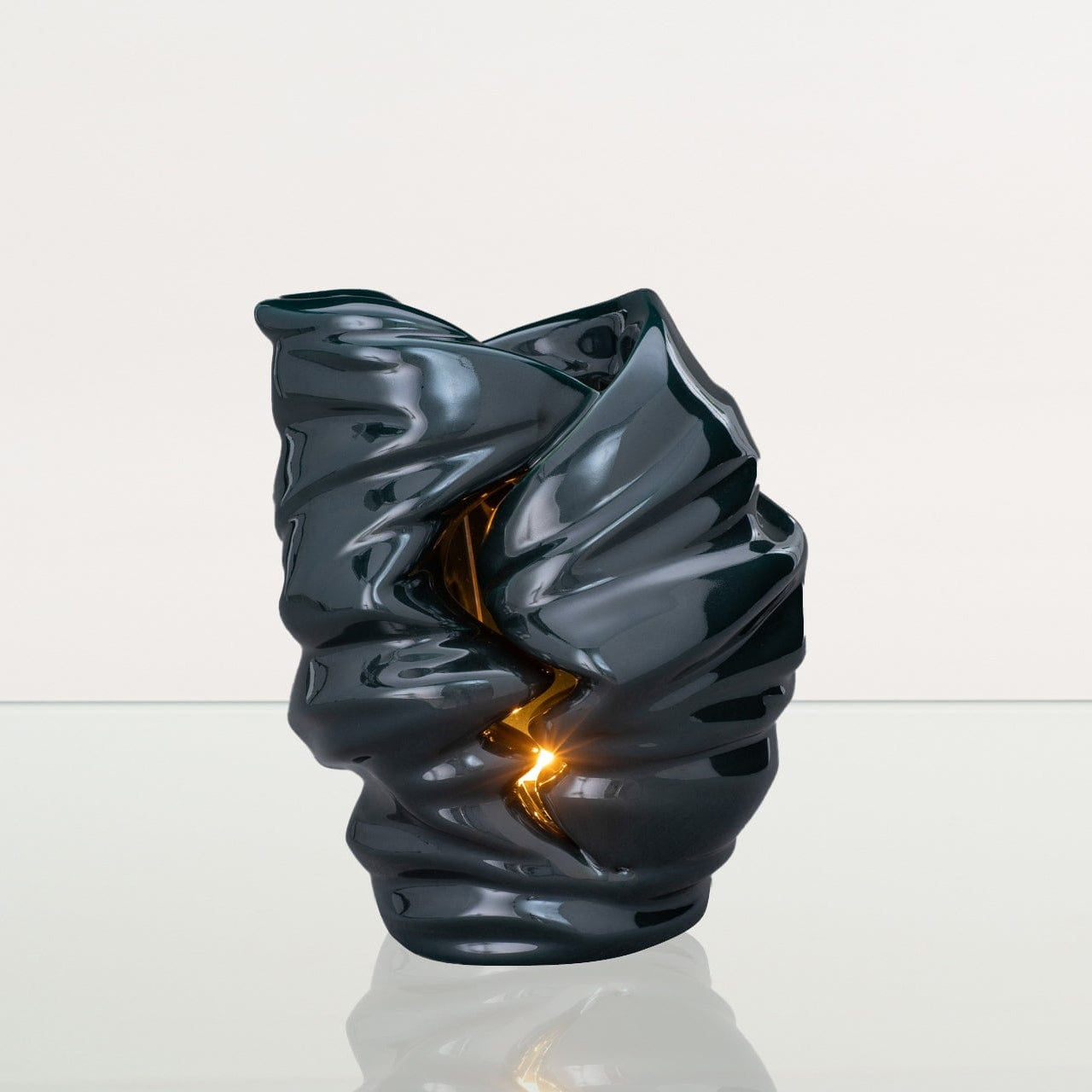 Handmade Cremation Urn for Ashes "Light" - Large | Oxide Green | Ceramic Urn - Pulvis Art Urns