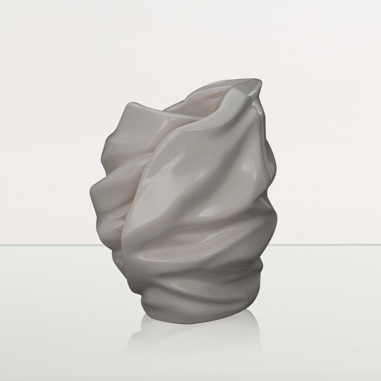 Handmade Cremation Urn for Ashes "Light" - Large | Off-white | Ceramic Art Urn - Pulvis Art Urns