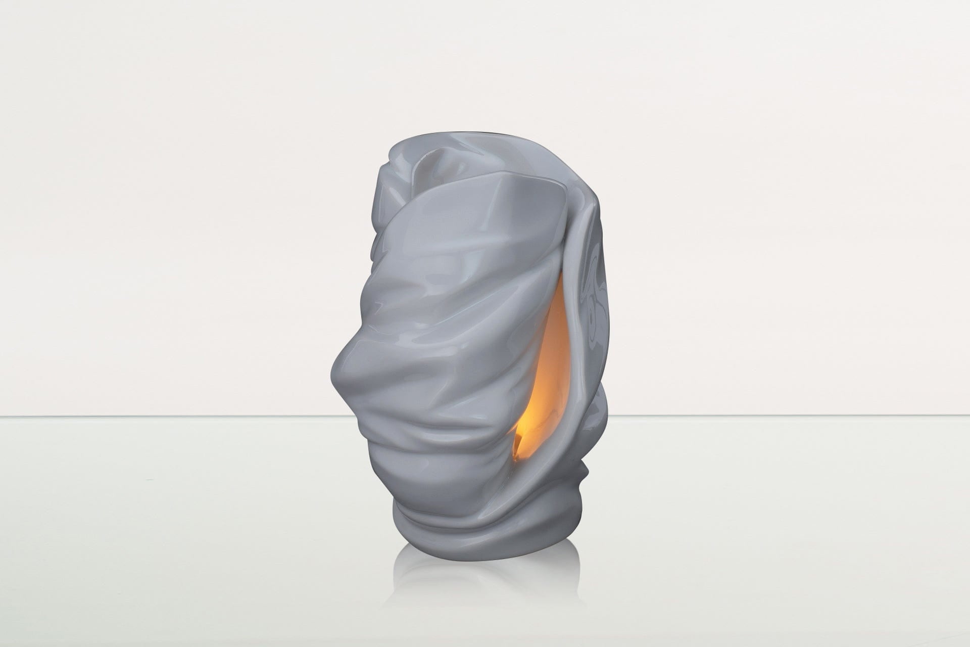 Handmade Cremation Urn for Ashes "Light" - Large | White | Ceramic Art Urn - Pulvis Art Urns