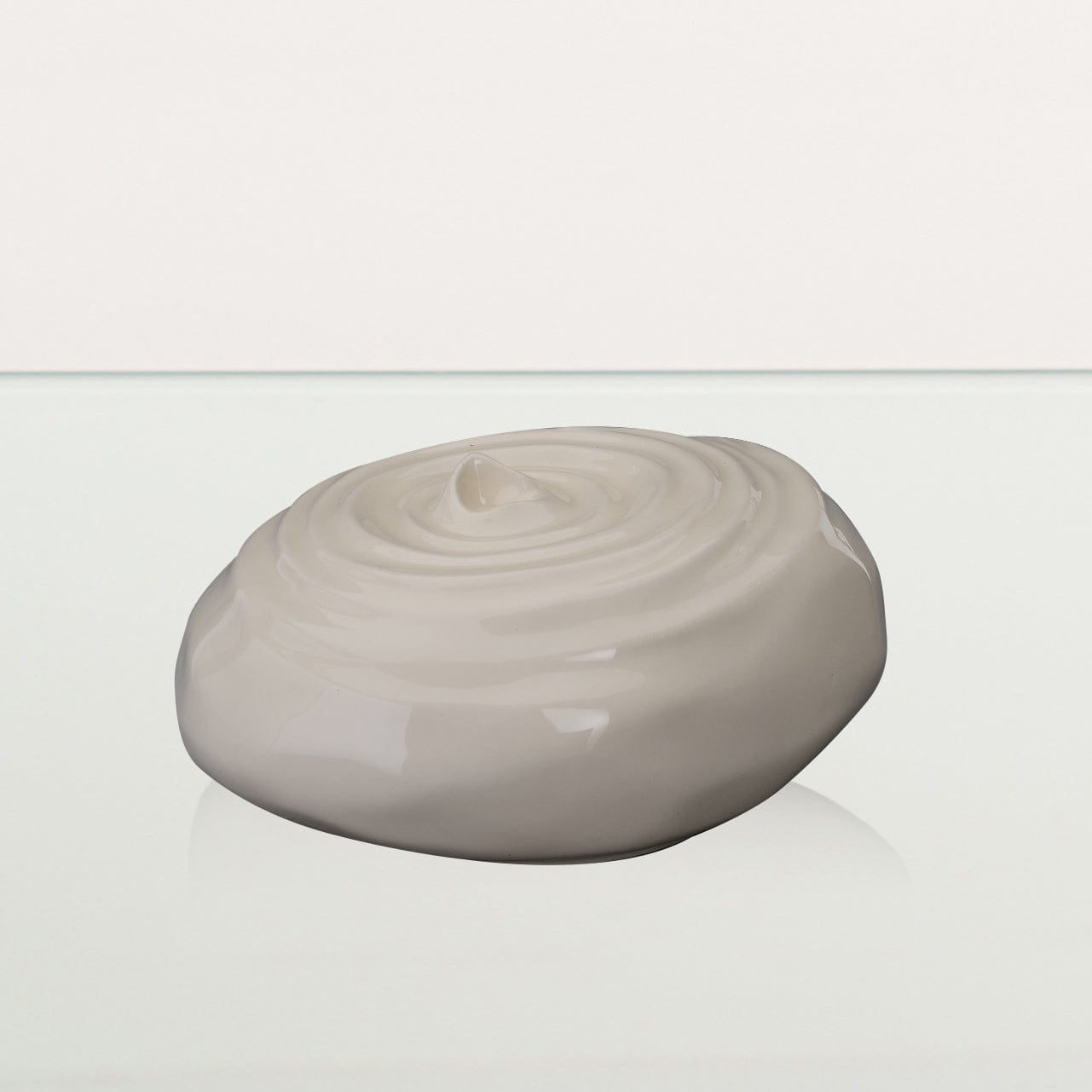 Handmade Cremation Urn for Ashes "Resonance" - Large | Off-white | Ceramic Urn - Pulvis Art Urns