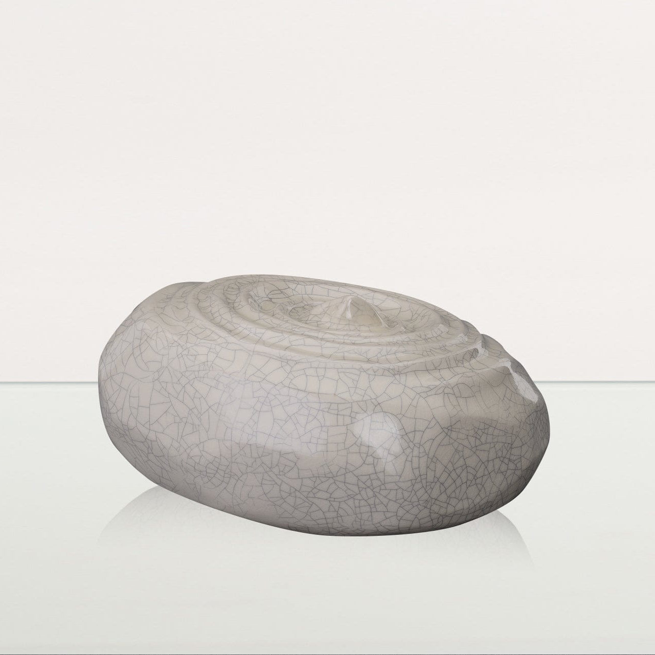 Handmade Cremation Urn for Ashes "Resonance" - Large Urn | Craquelure | Ceramic - Pulvis Art Urns