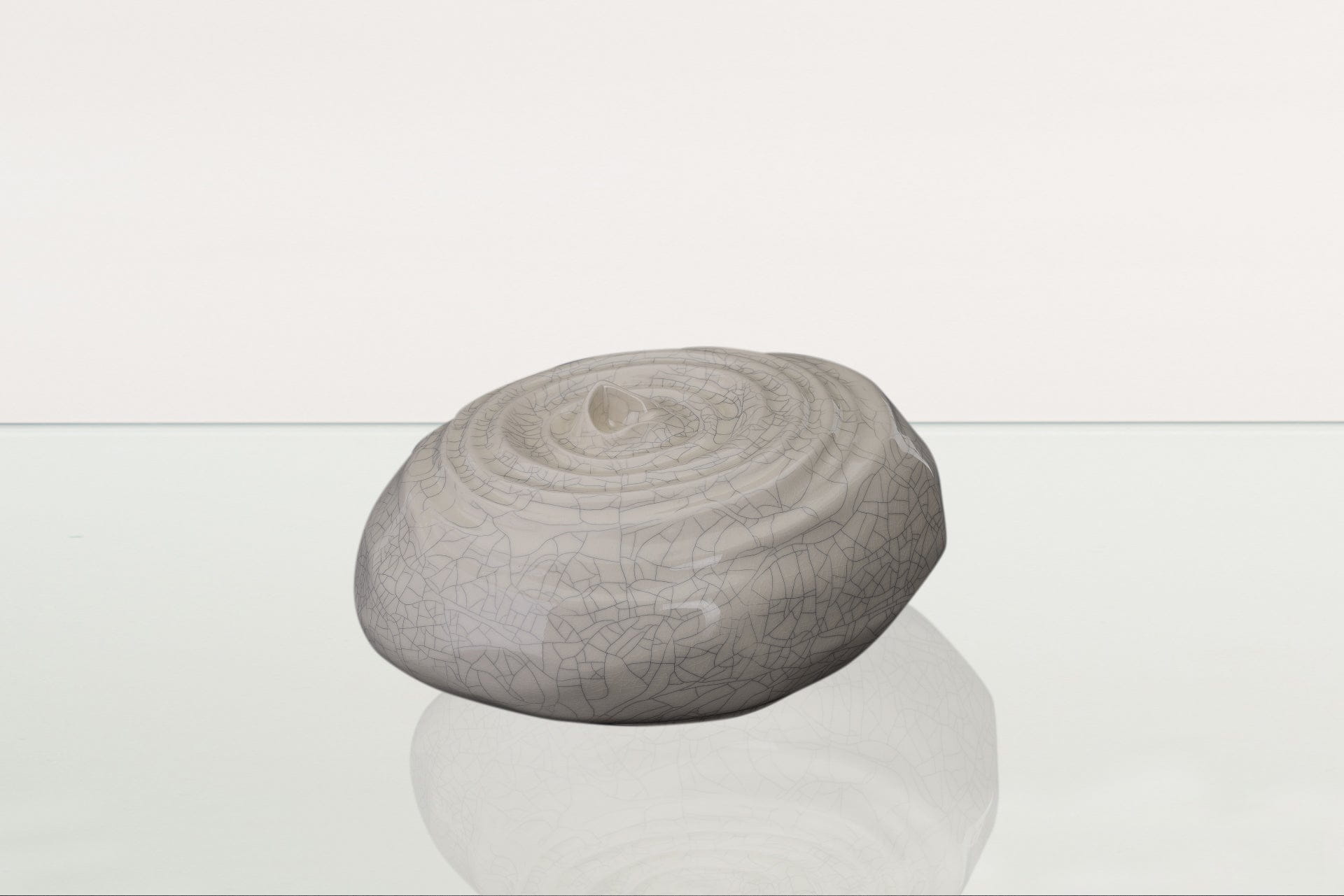 Handmade Cremation Urn for Ashes "Resonance" - Large Urn | Craquelure | Ceramic - Pulvis Art Urns