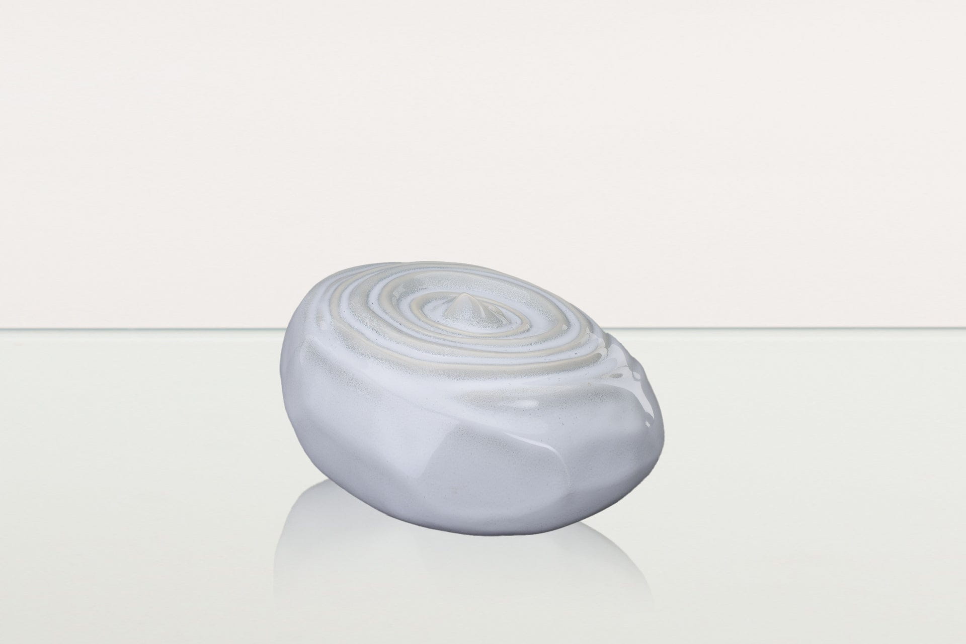 Handmade Cremation Urn for Ashes "Resonance" - Large Urn | Grey Melange | Ceramic - Pulvis Art Urns