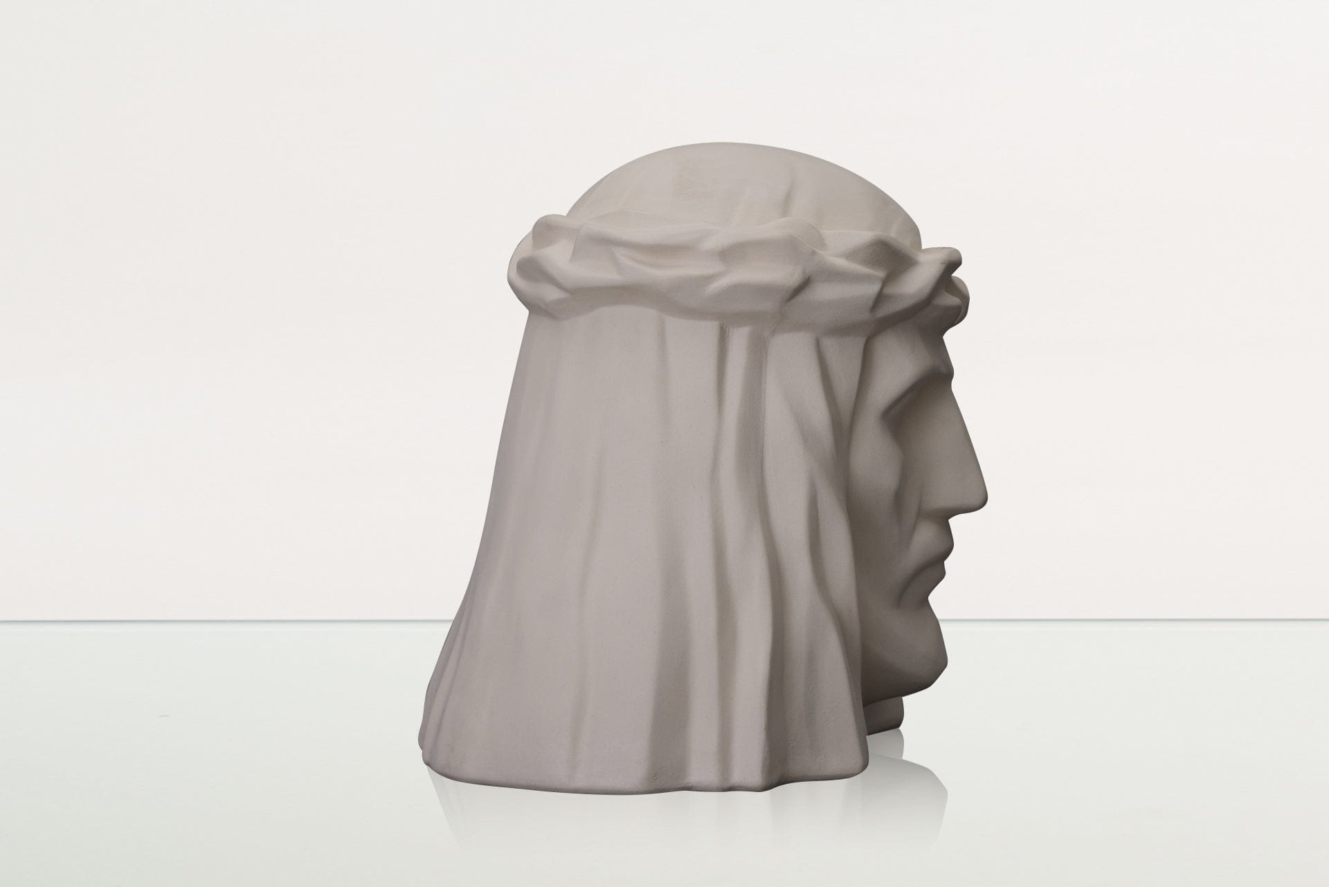 Pulvis Art Urns Adult Size Urn Handmade Cremation Urn for Ashes "The Christ" - Large | Unglazed | Ceramic Urn