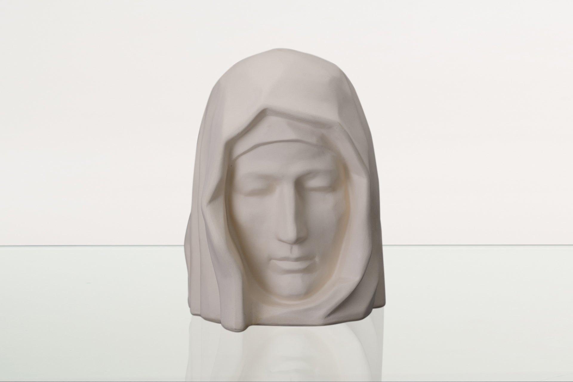 Handmade Cremation Urn for Ashes "The Holy Mother" - Large | Unglazed | Ceramic Urn - Pulvis Art Urns