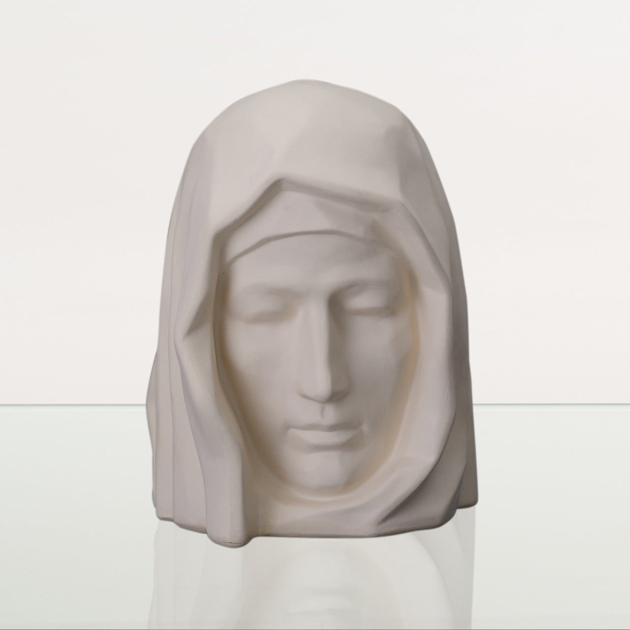 Handmade Cremation Urn for Ashes "The Holy Mother" - Large | Unglazed | Ceramic Urn - Pulvis Art Urns