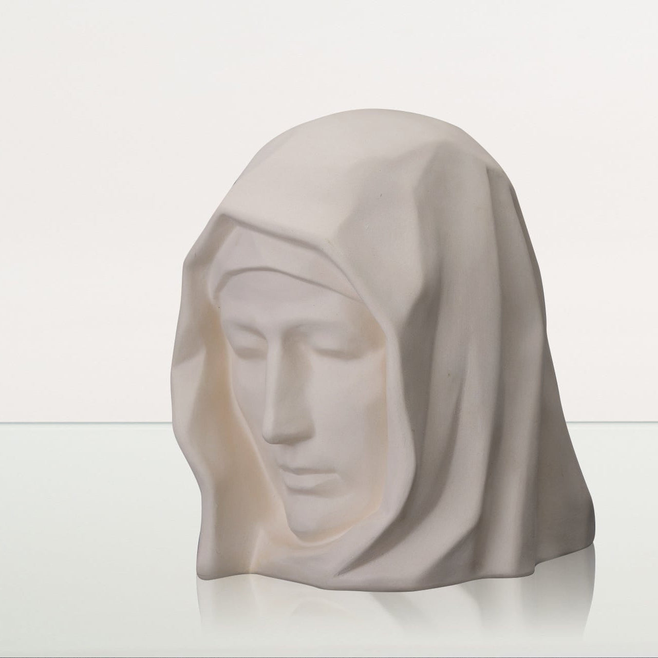 Handmade Cremation Urn for Ashes "The Holy Mother" - Large | Unglazed | Ceramic Urn - Pulvis Art Urns